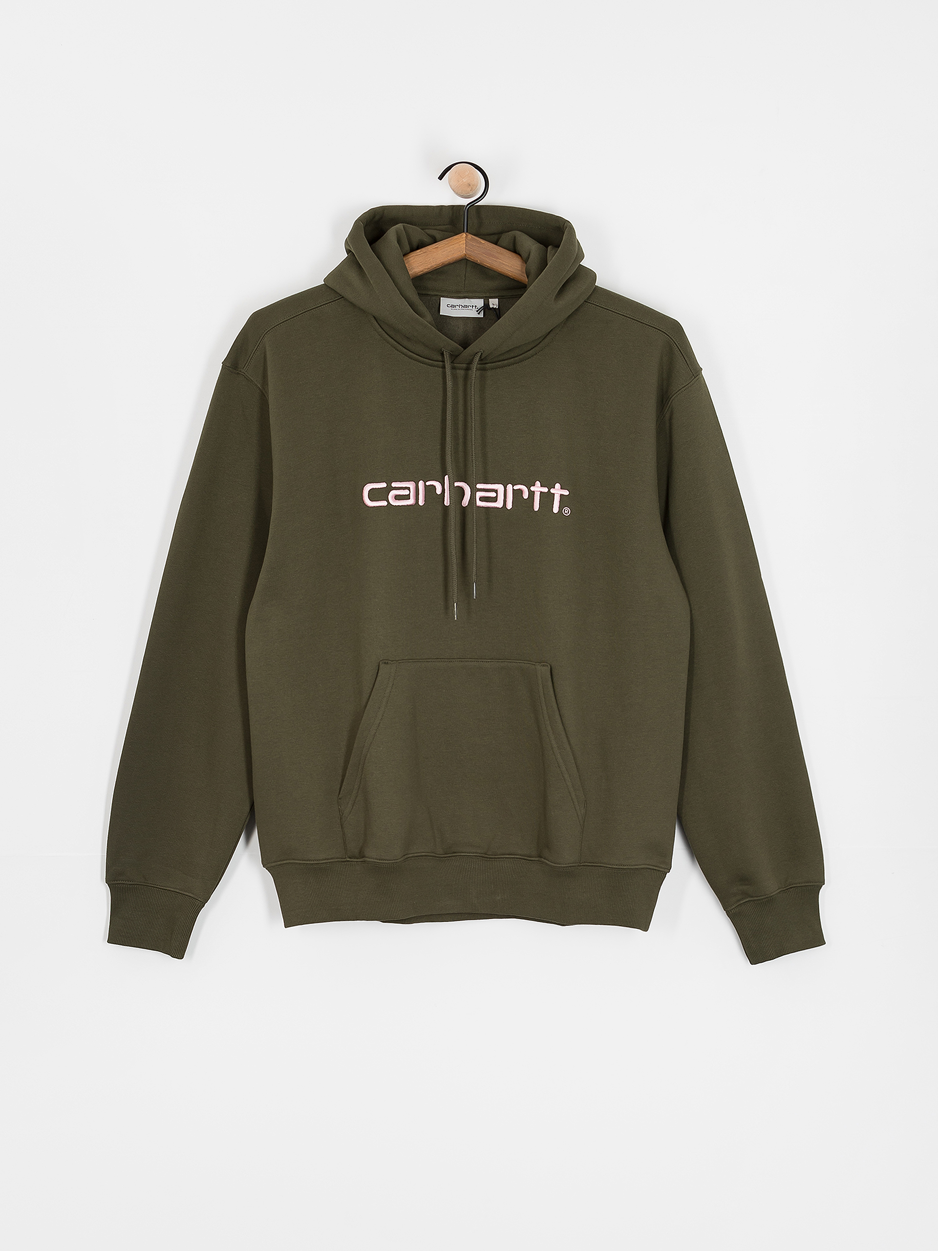 Mikina s kapucňou Carhartt WIP Carhartt HD (turtle/air pink)