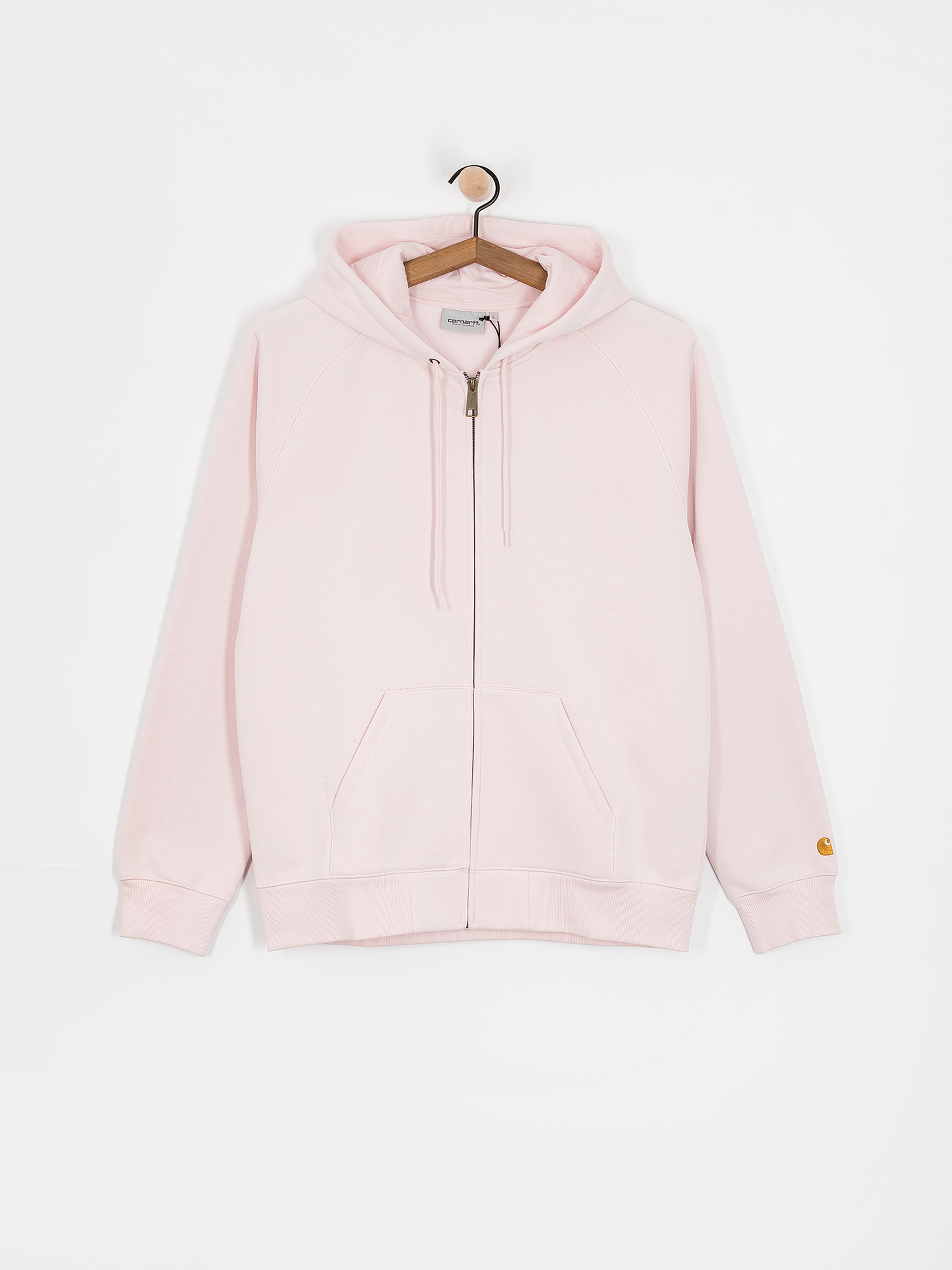 Mikina s kapucňou Carhartt WIP Chase ZHD (air pink/gold)