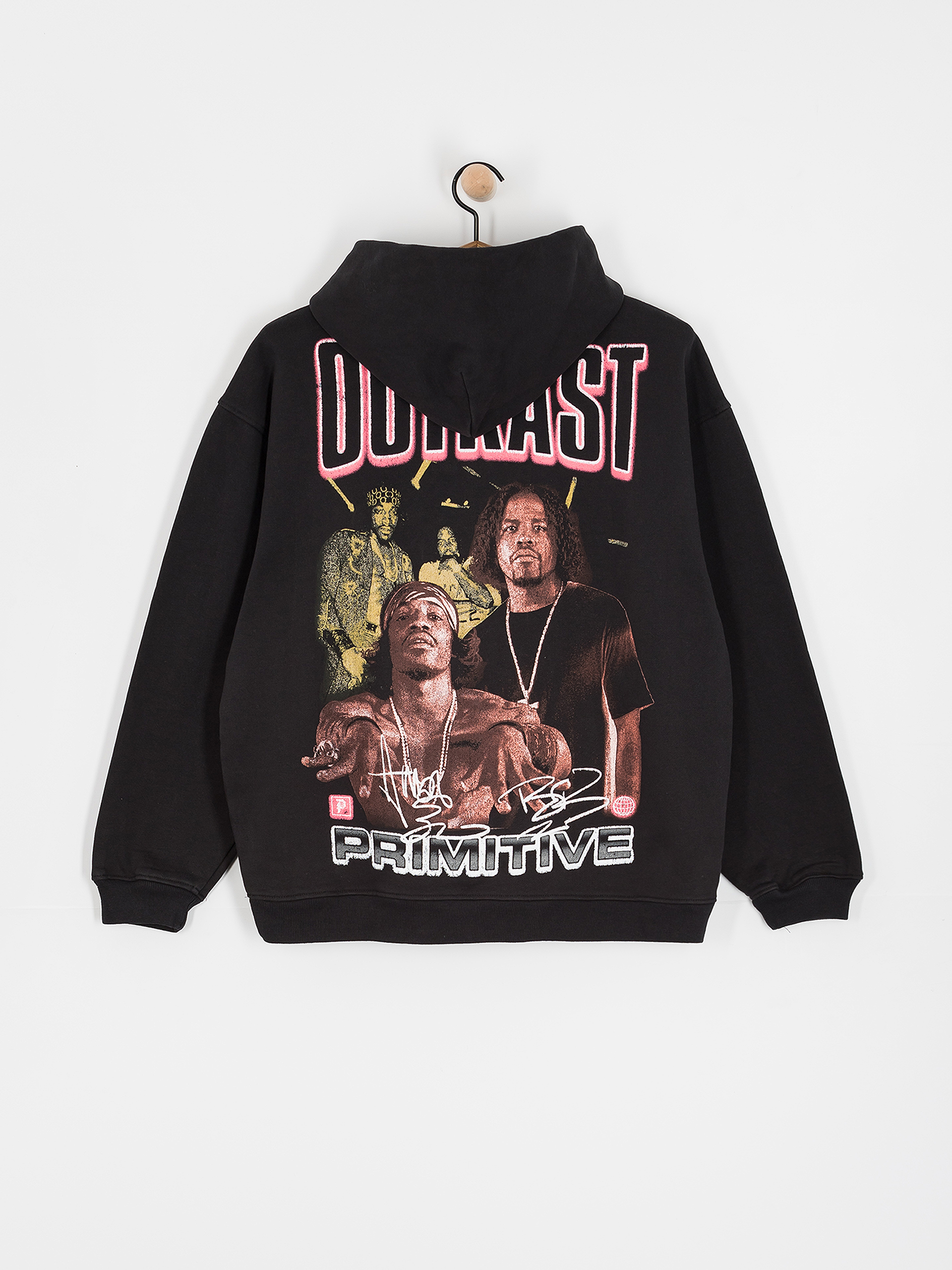 Mikina s kapucňou Primitive Headline HD (black)