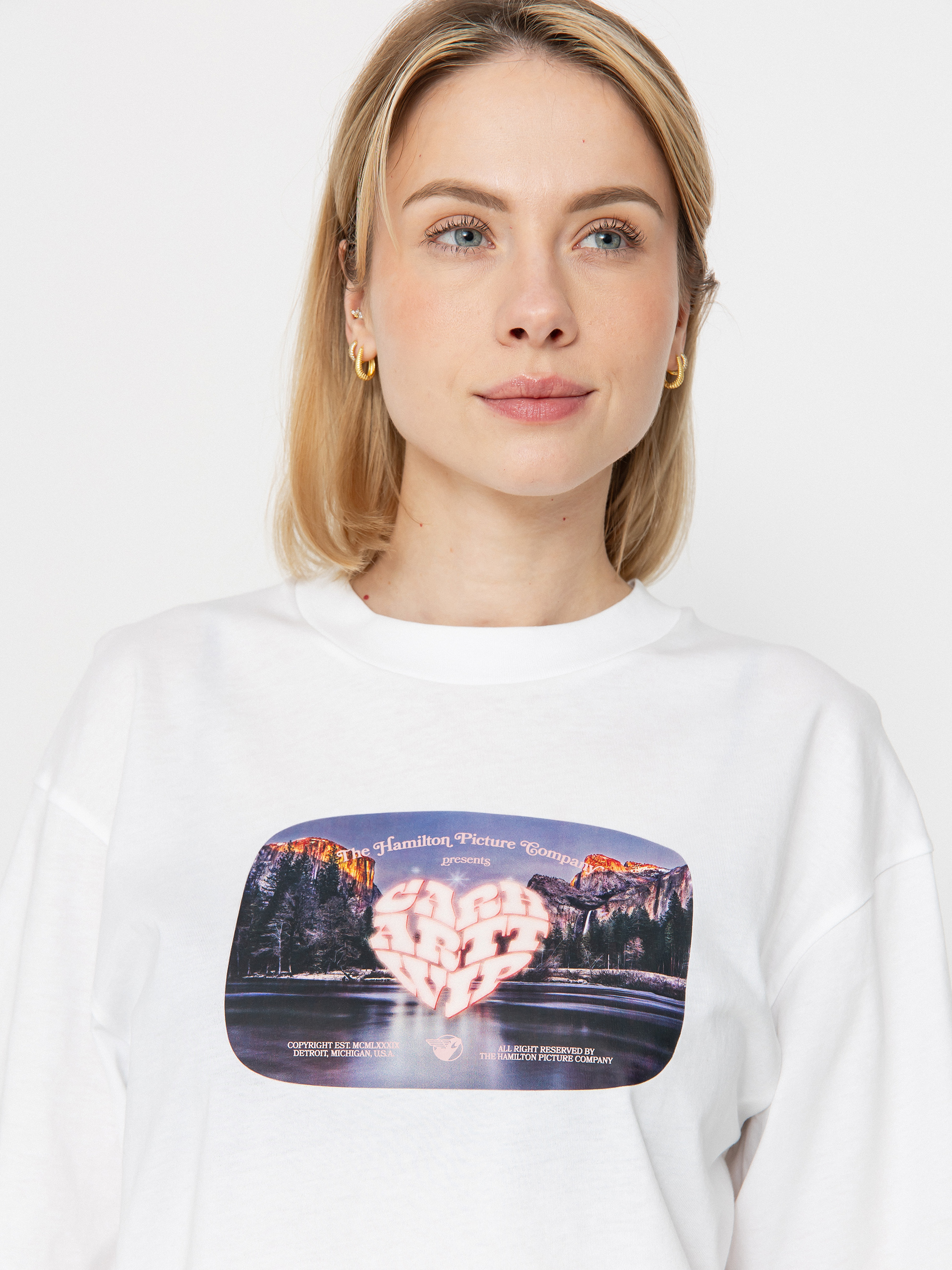Tričko Carhartt WIP Greatest Flicks Wmn (white)