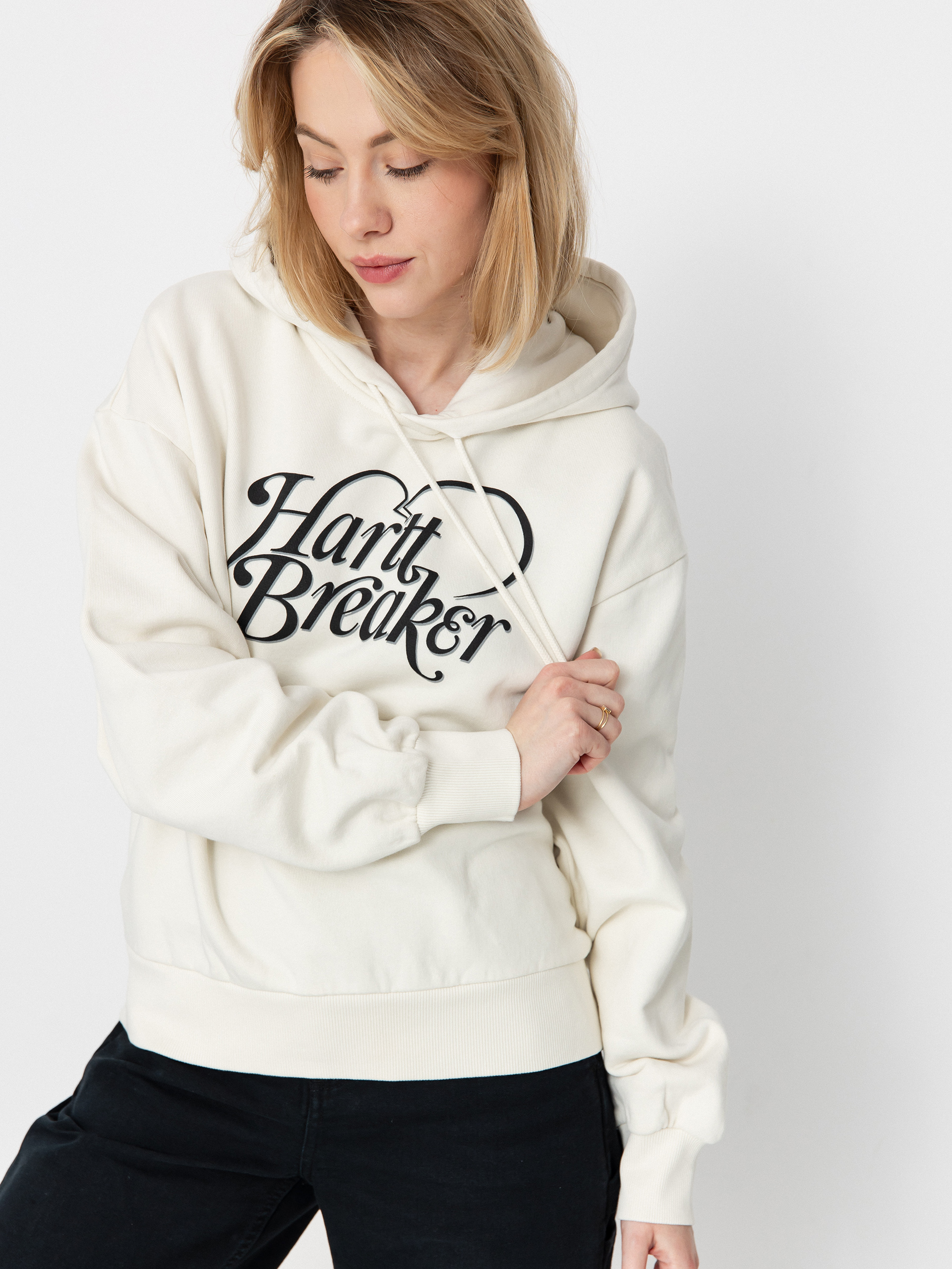 Mikina s kapucu0148ou Carhartt WIP Harttbreaker HD Wmn (wax)