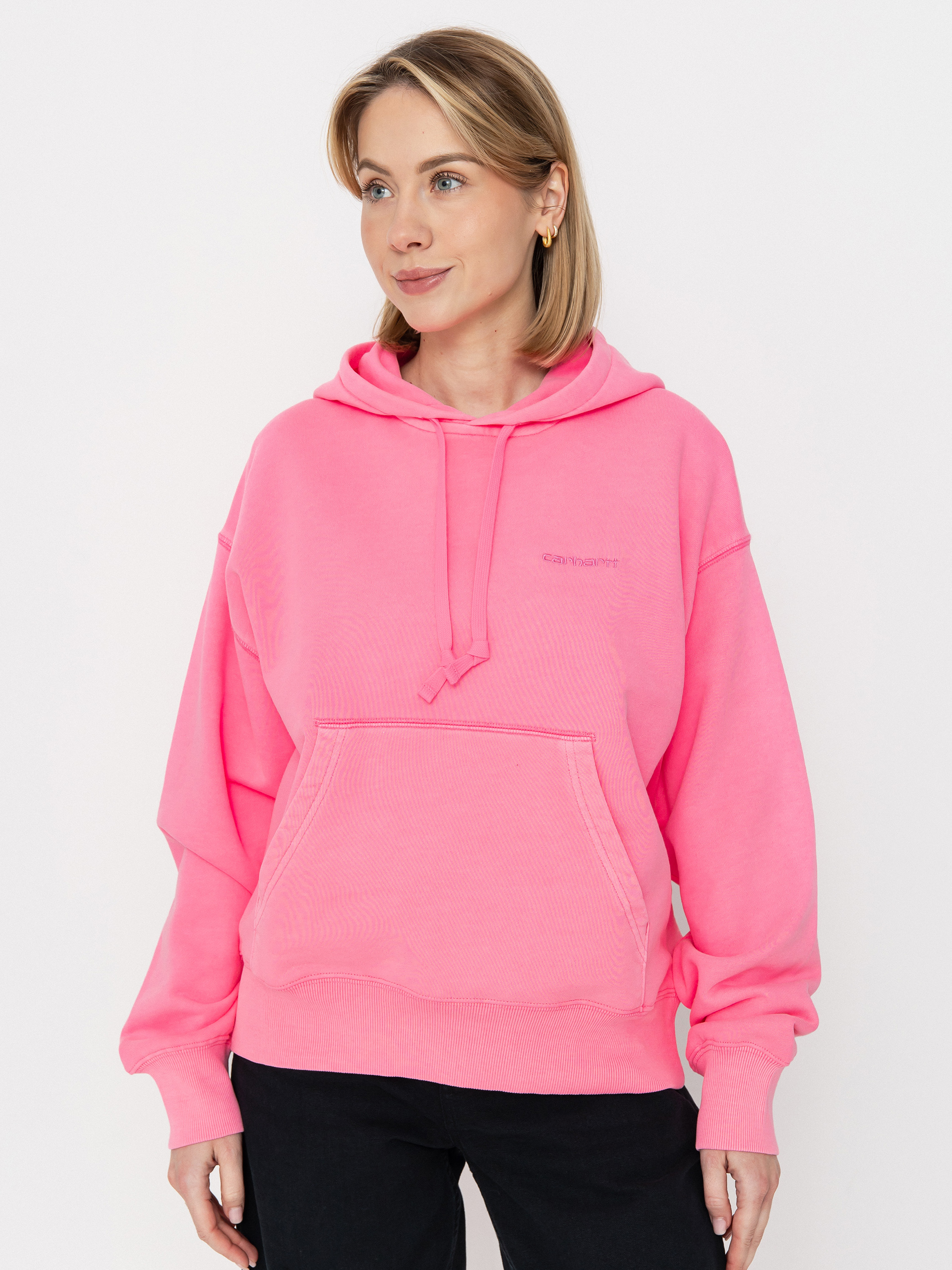 Mikina s kapucu0148ou Carhartt WIP Lumo HD Wmn (lumo pink)