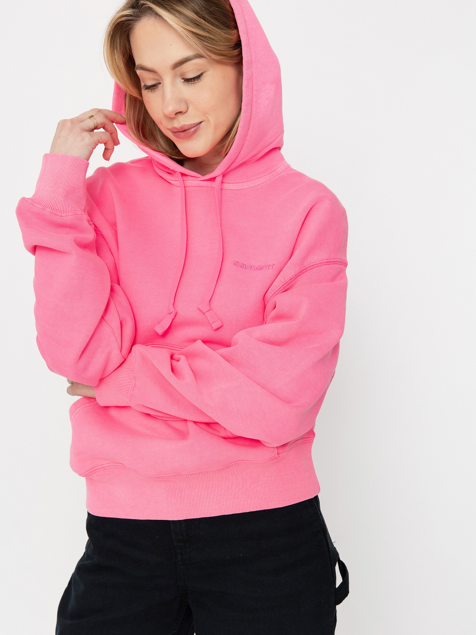 Mikina s kapucňou Carhartt WIP Lumo HD Wmn (lumo pink)