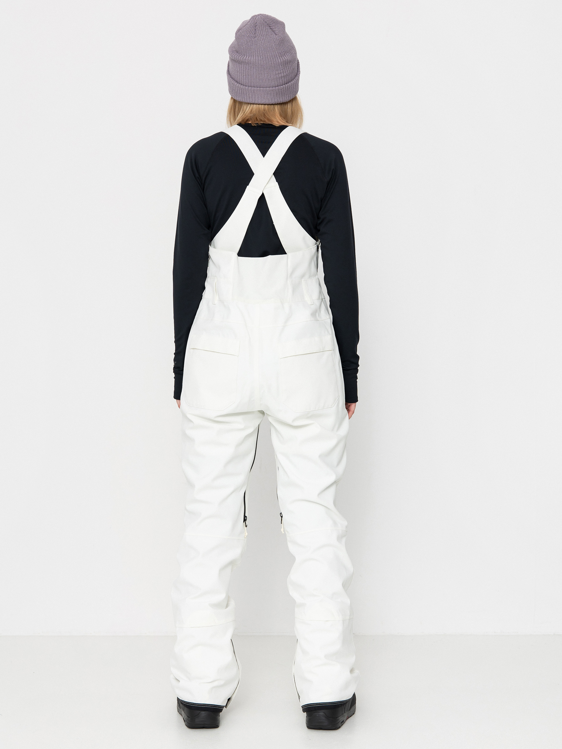 Dámske Snowboardové nohavice Burton Avalon Stretch Bib (stout white)