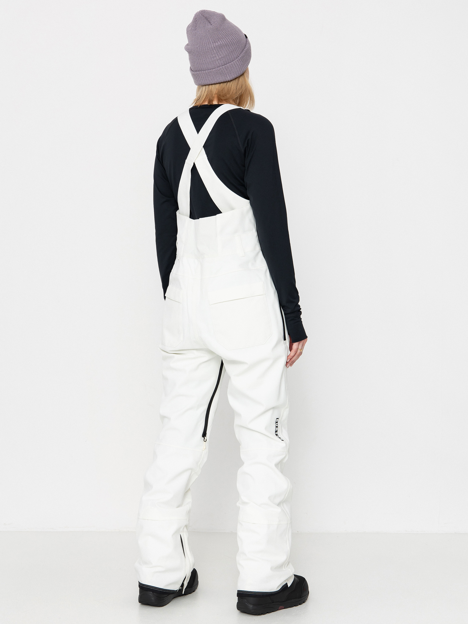 Dámske Snowboardové nohavice Burton Avalon Stretch Bib (stout white)