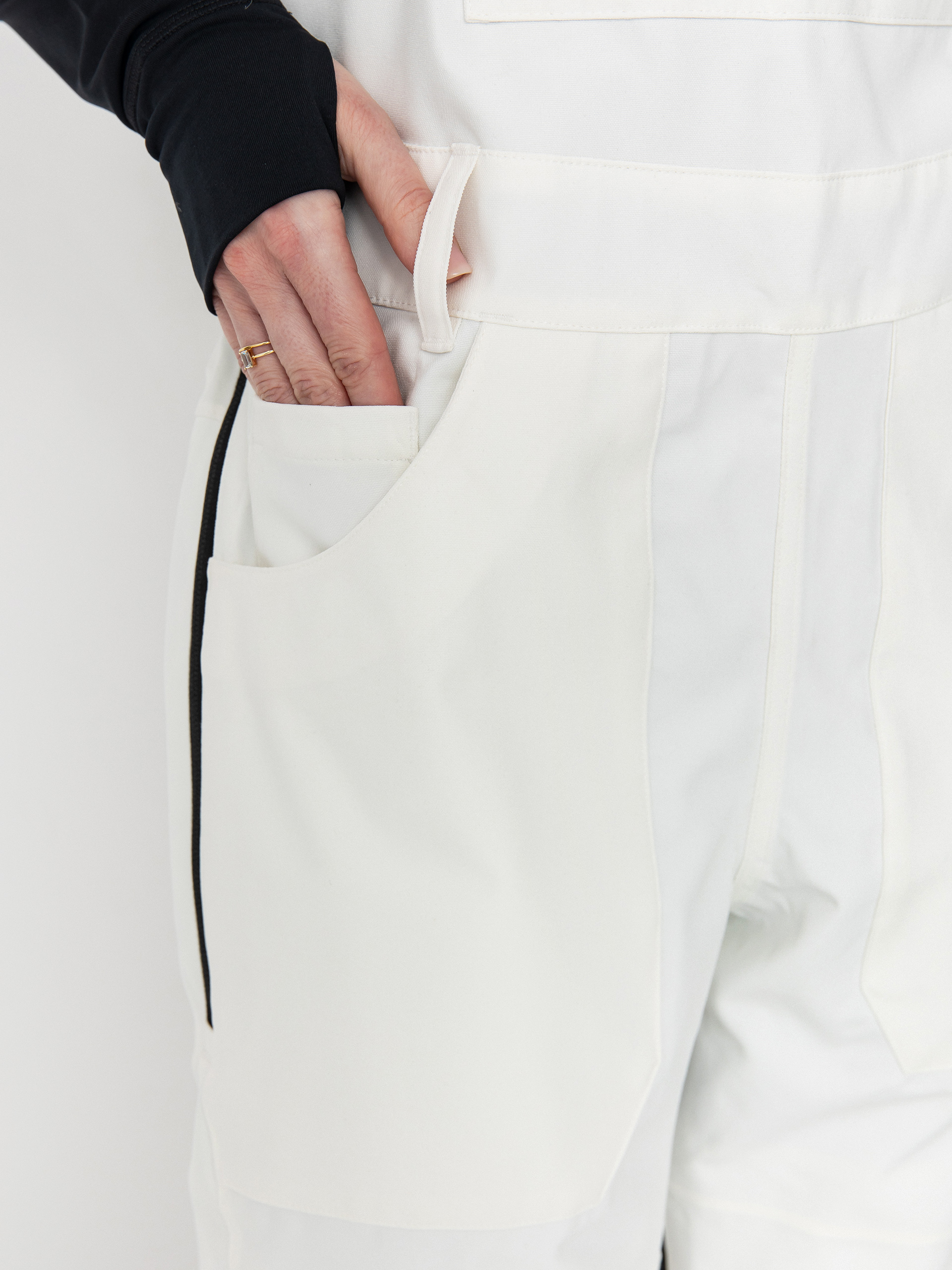 Dámske Snowboardové nohavice Burton Avalon Stretch Bib (stout white)