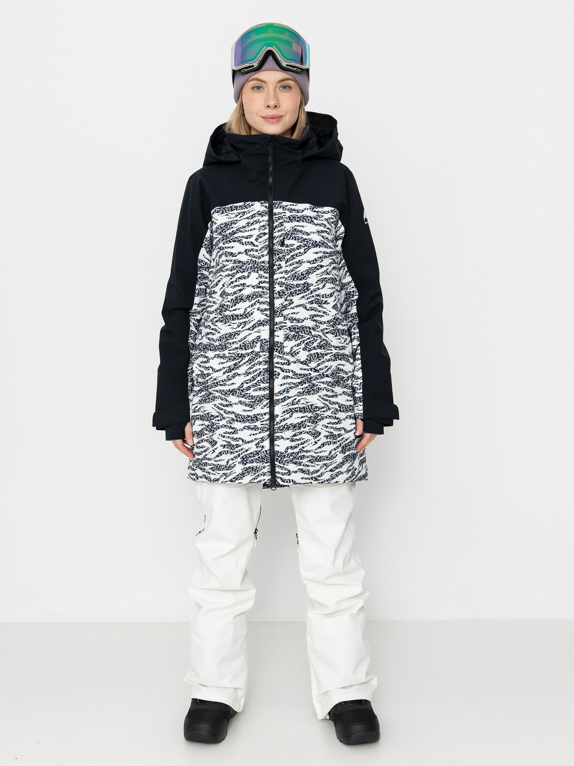 Dámska Snowboardová bunda Burton Prowess 2.0 (true black/zebra camo)