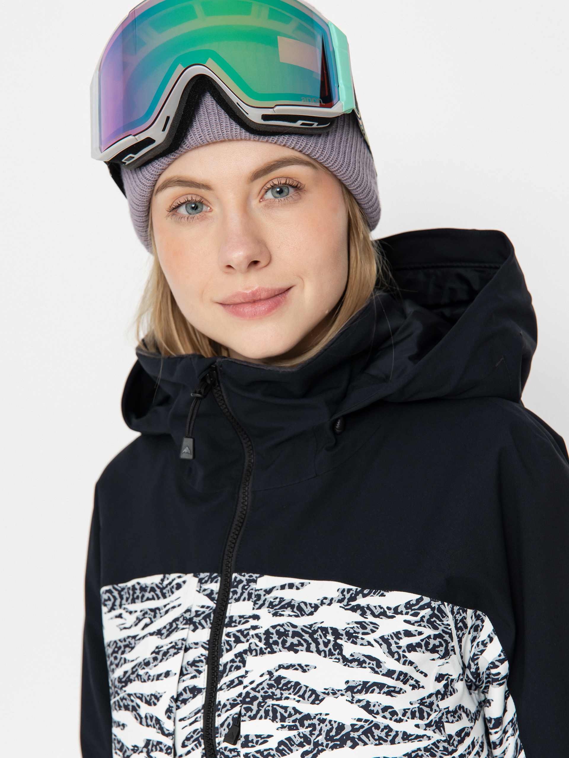 Dámska Snowboardová bunda Burton Prowess 2.0 (true black/zebra camo)