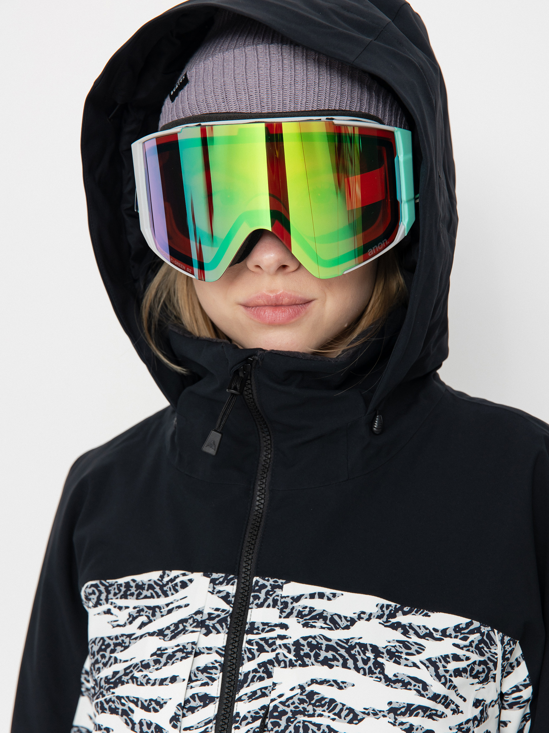 Dámska Snowboardová bunda Burton Prowess 2.0 (true black/zebra camo)