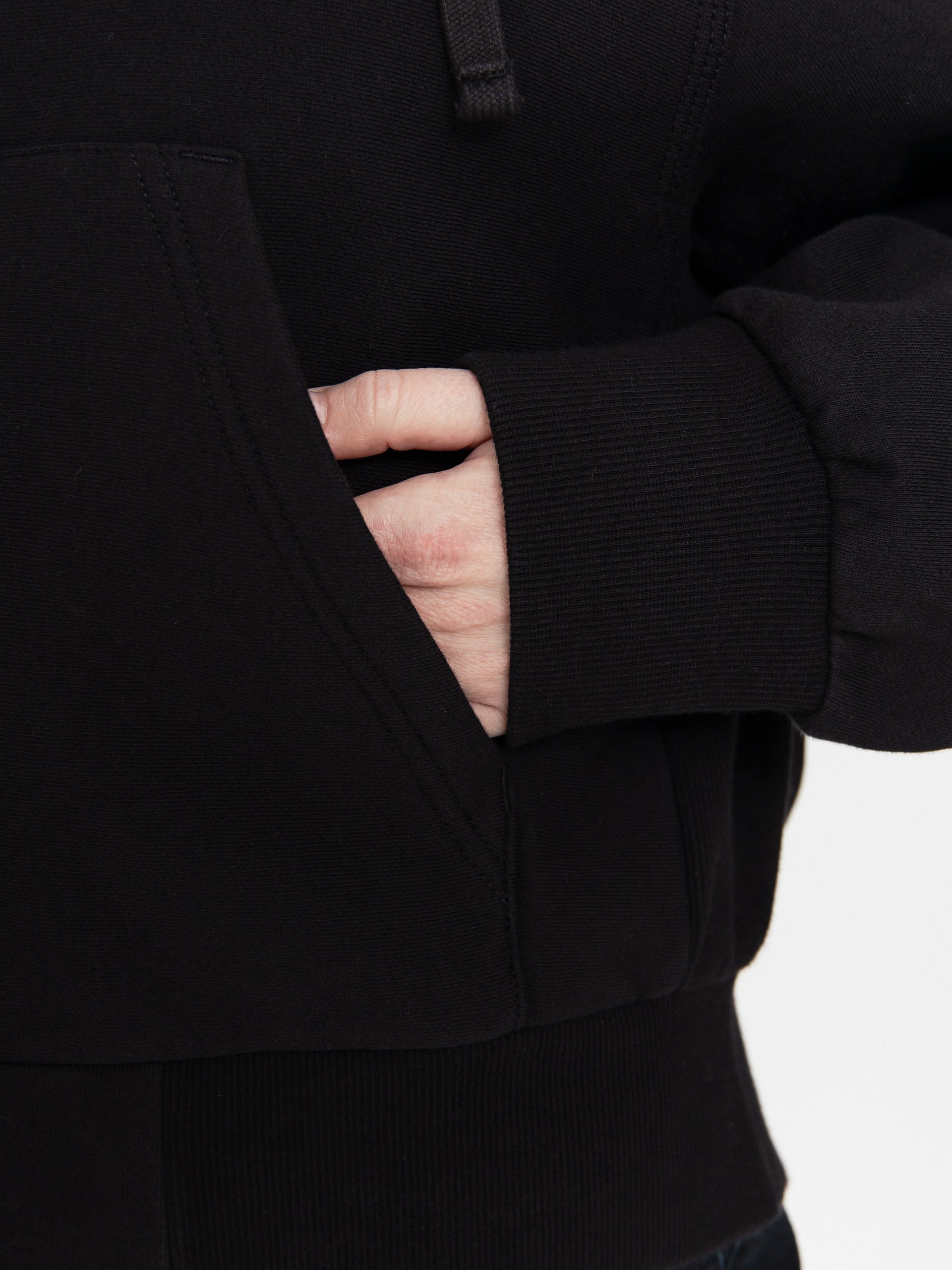 Mikina s kapucňou Carhartt WIP American Script ZHD Wmn (black)