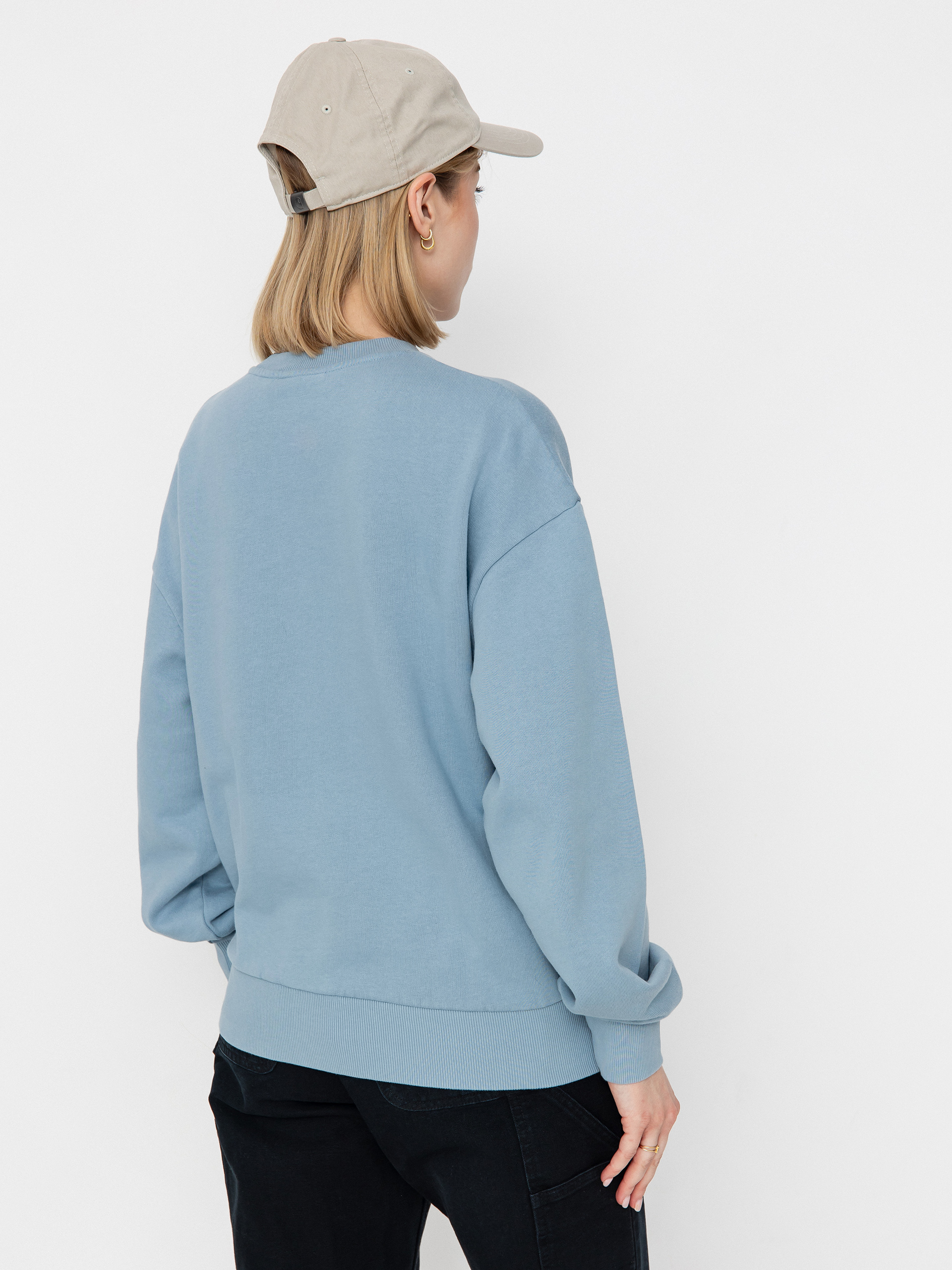 Mikina Carhartt WIP Casey Wmn (frosted blue/silver)