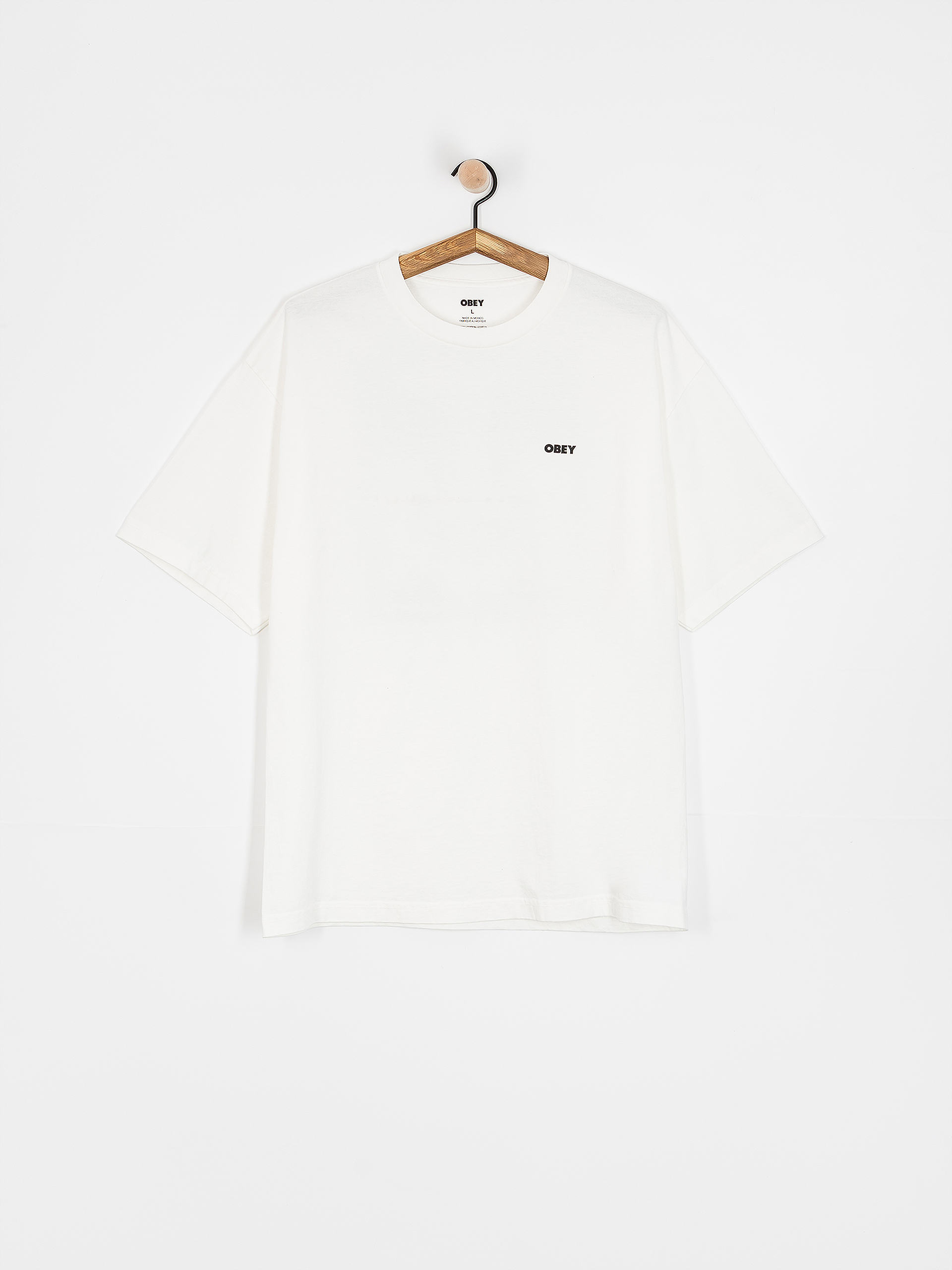 Tričko OBEY Bold Icon Face (pigment vintage white)