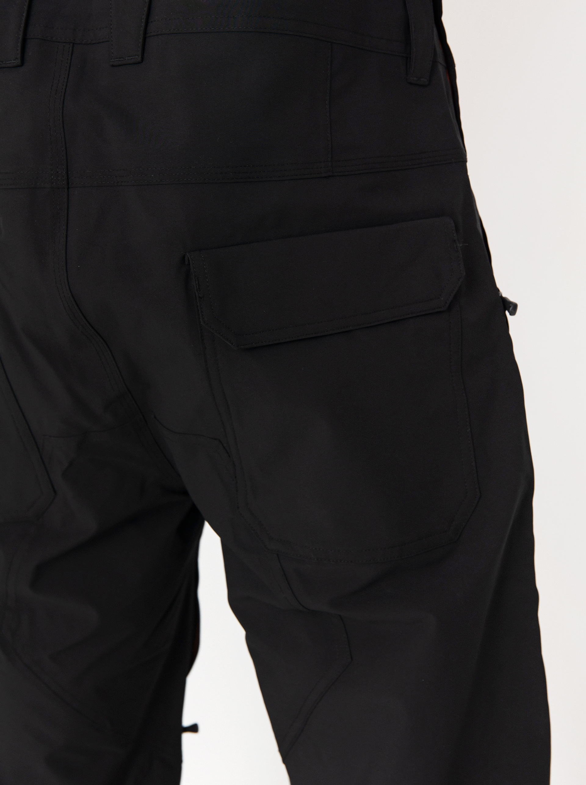 Pánske Snowboardové nohavice ThirtyTwo Basement Bib (black/orange)