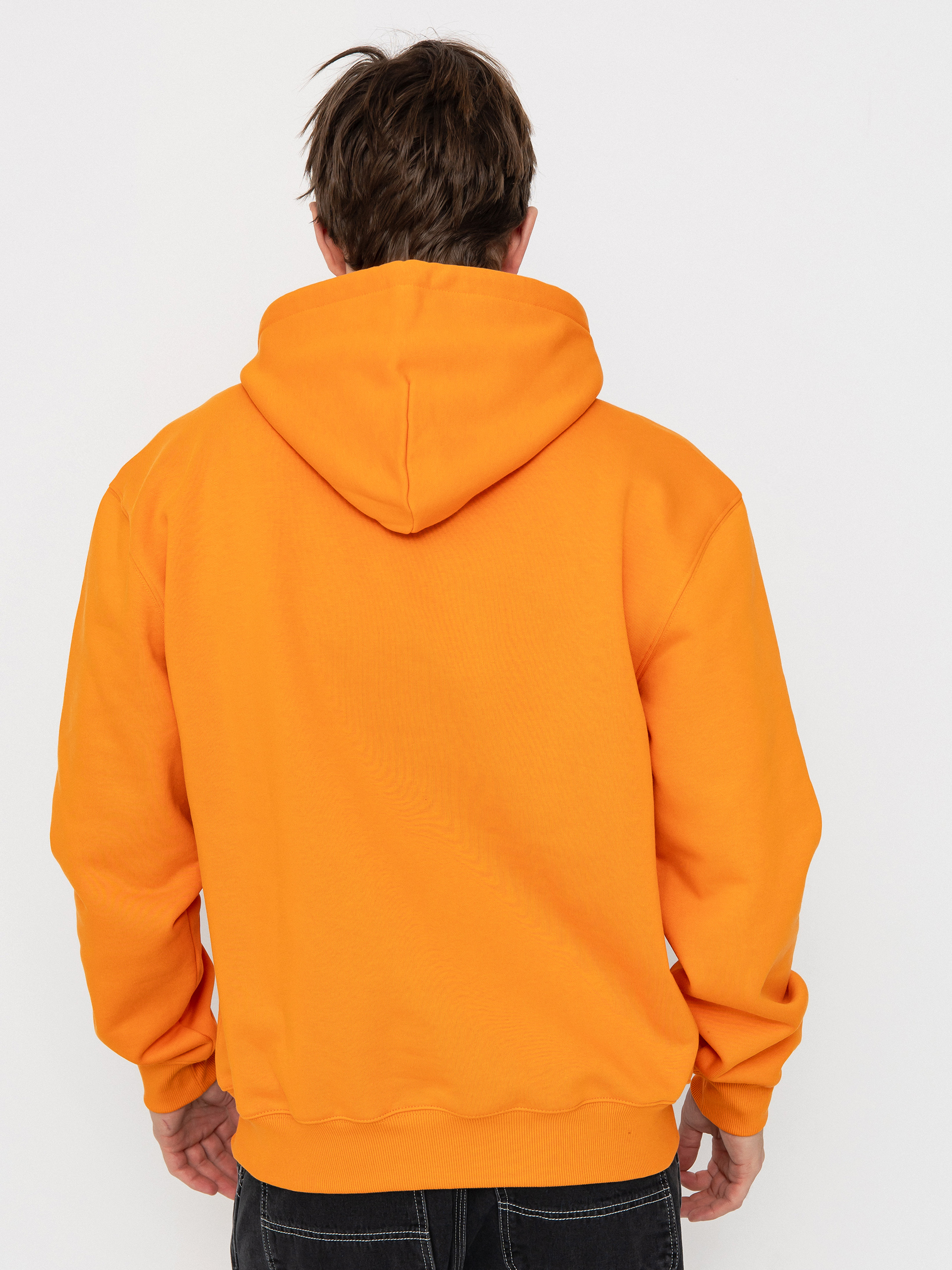 Mikina s kapucňou Carhartt WIP Carhartt HD (pumpkin/white)