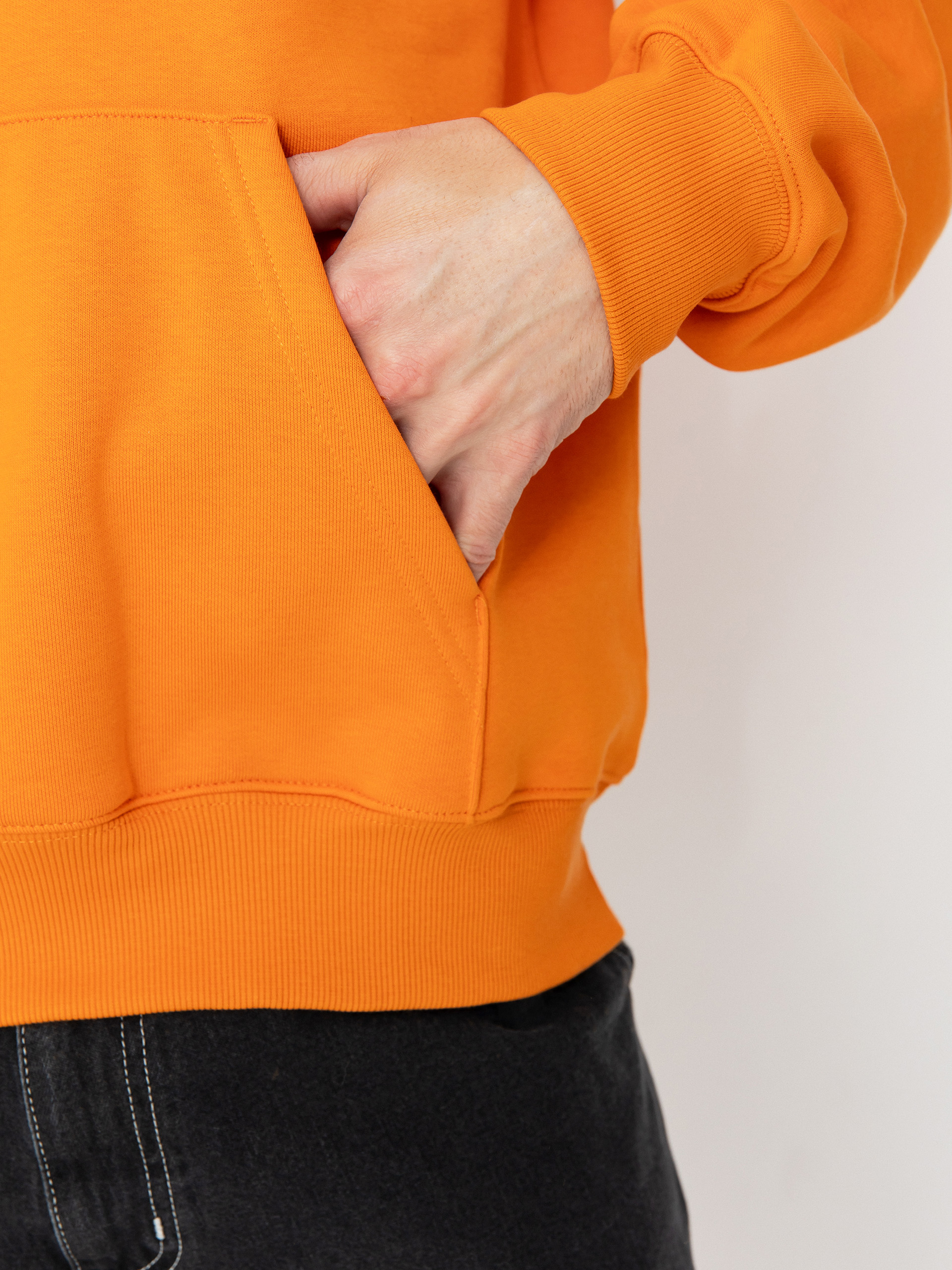 Mikina s kapucňou Carhartt WIP Carhartt HD (pumpkin/white)