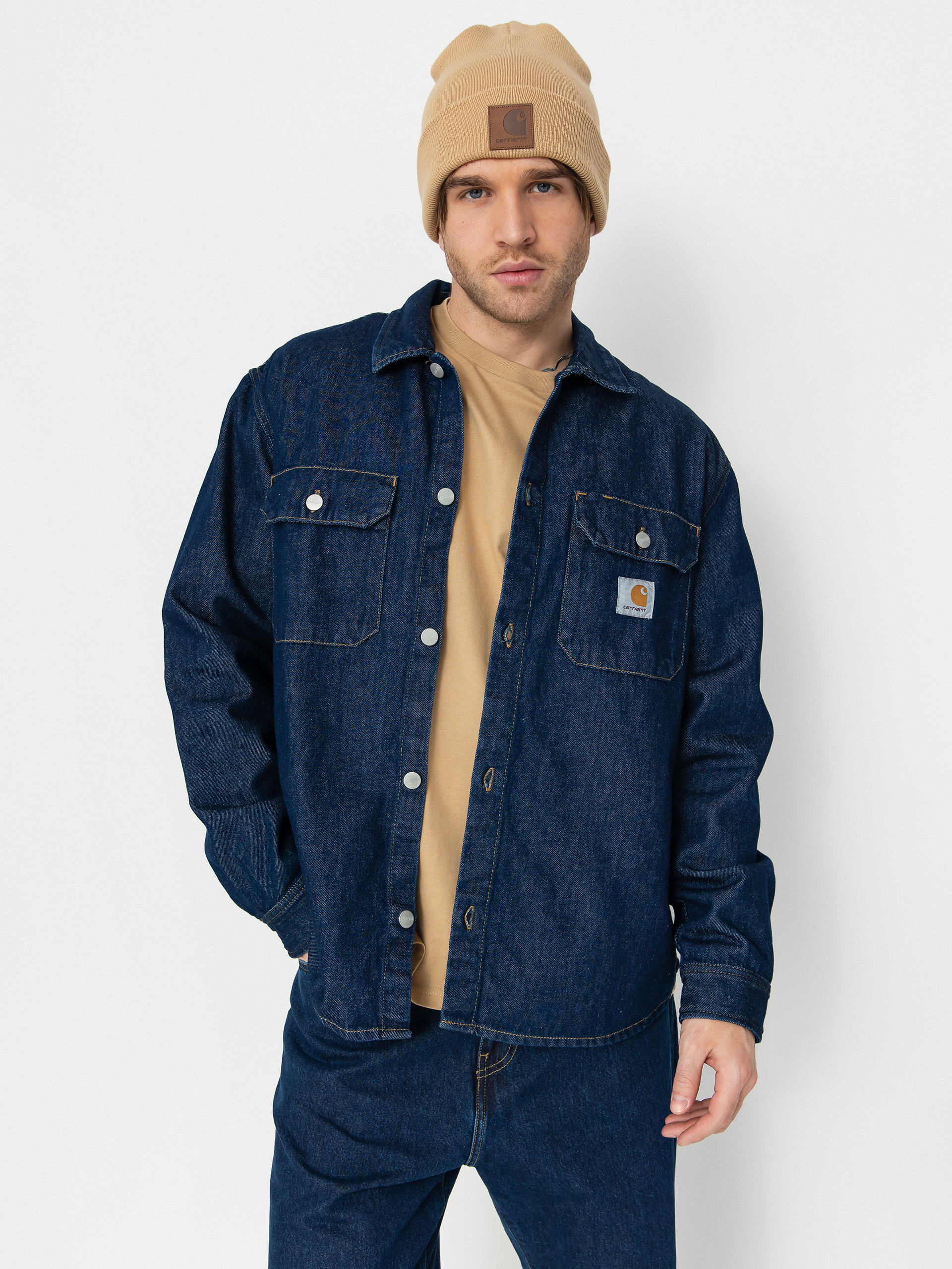 Košeľa Carhartt WIP Harvey (blue)