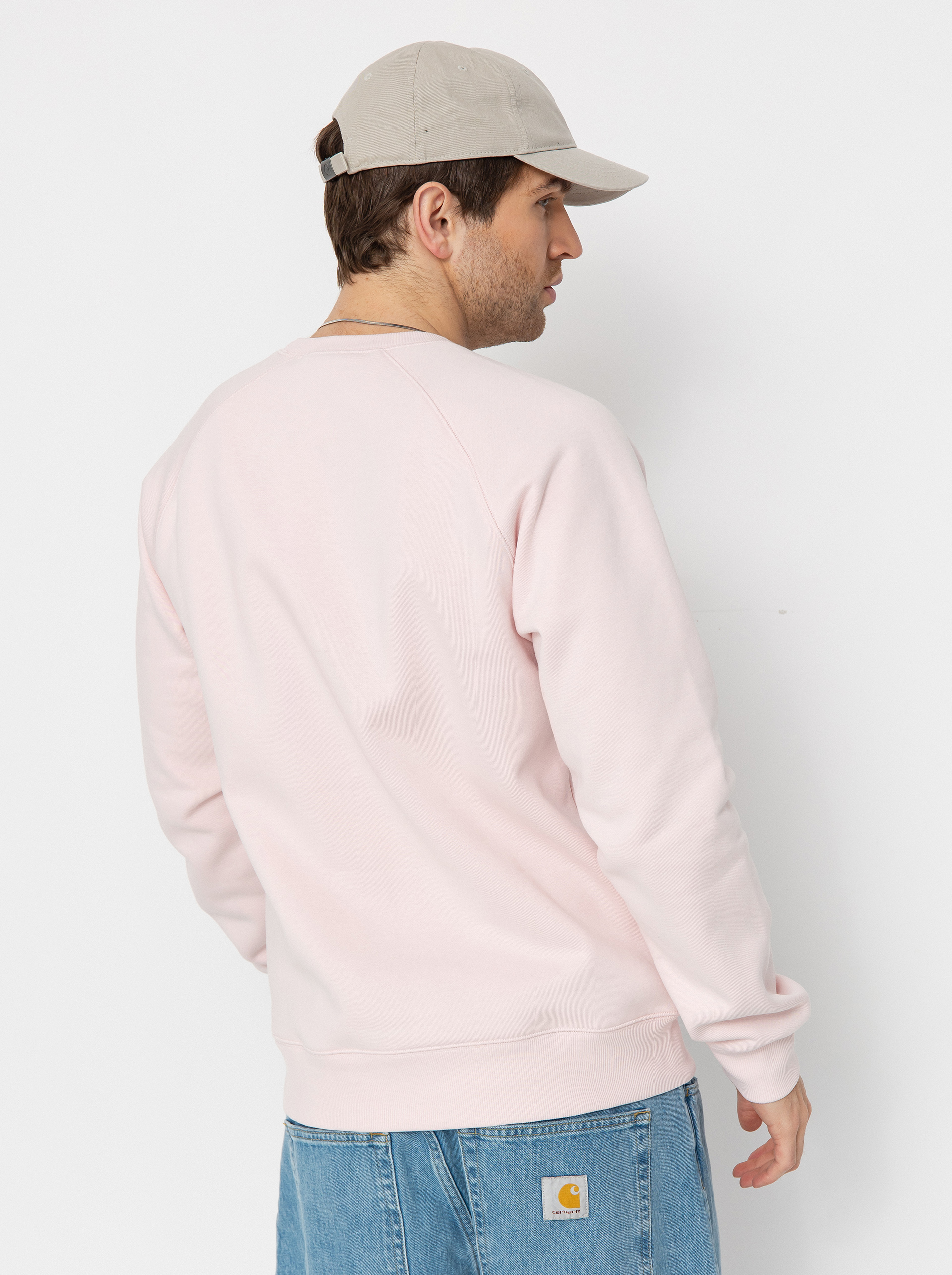 Mikina Carhartt WIP Chase (air pink/gold)