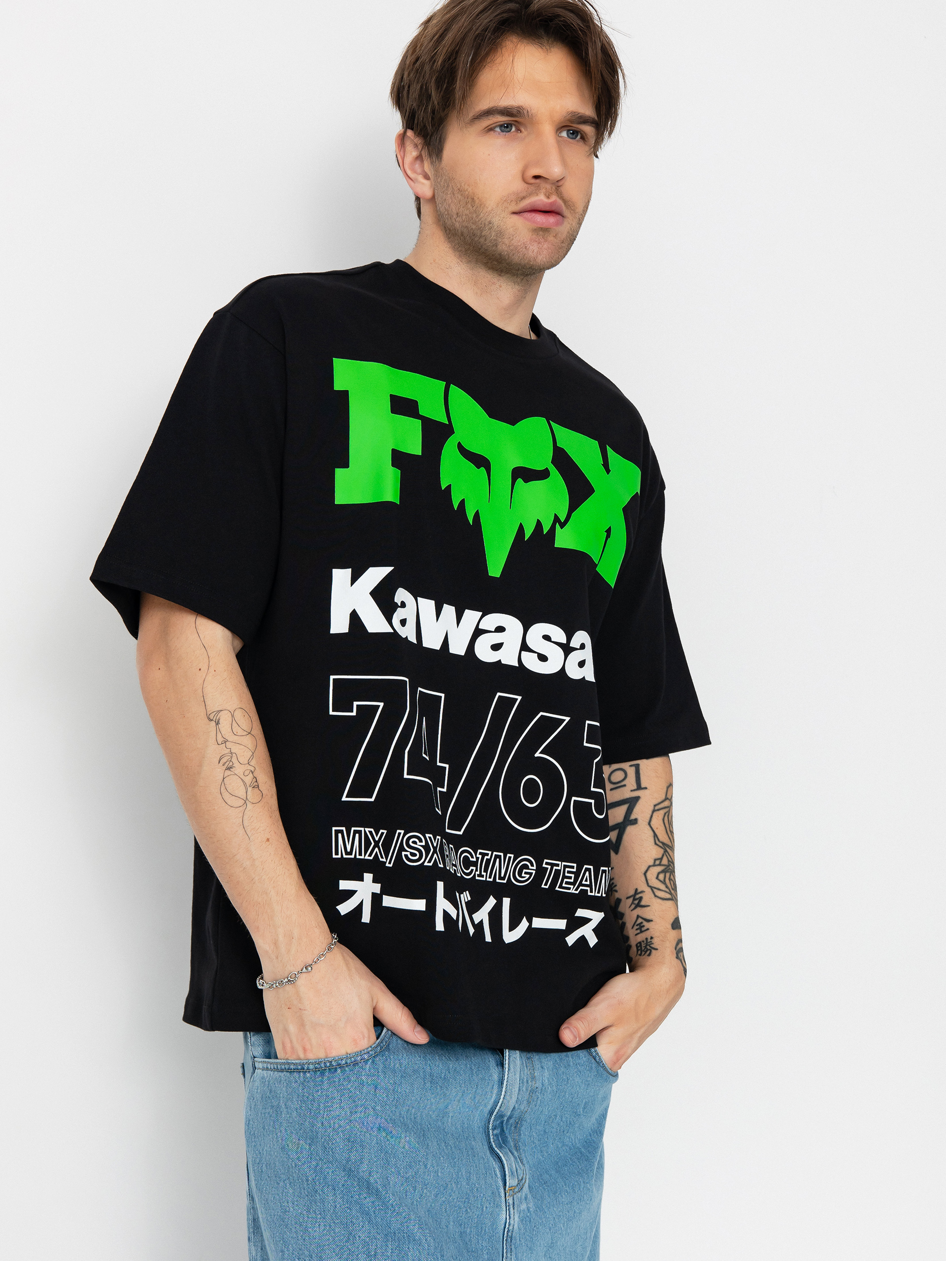 Tričko Fox Kawi Oversized (black)