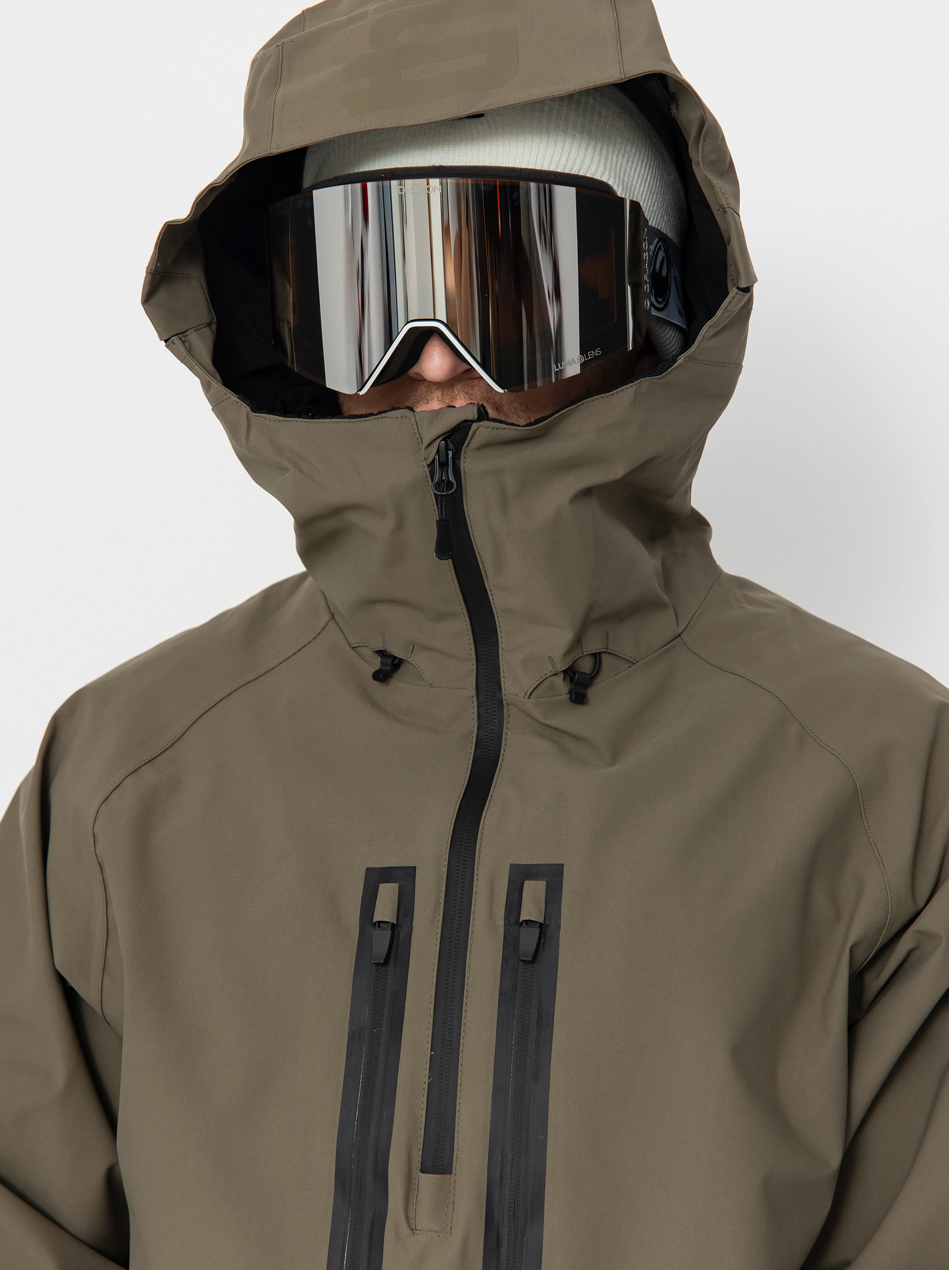 Pánska Snowboardová bunda ThirtyTwo Light Anorak (military)