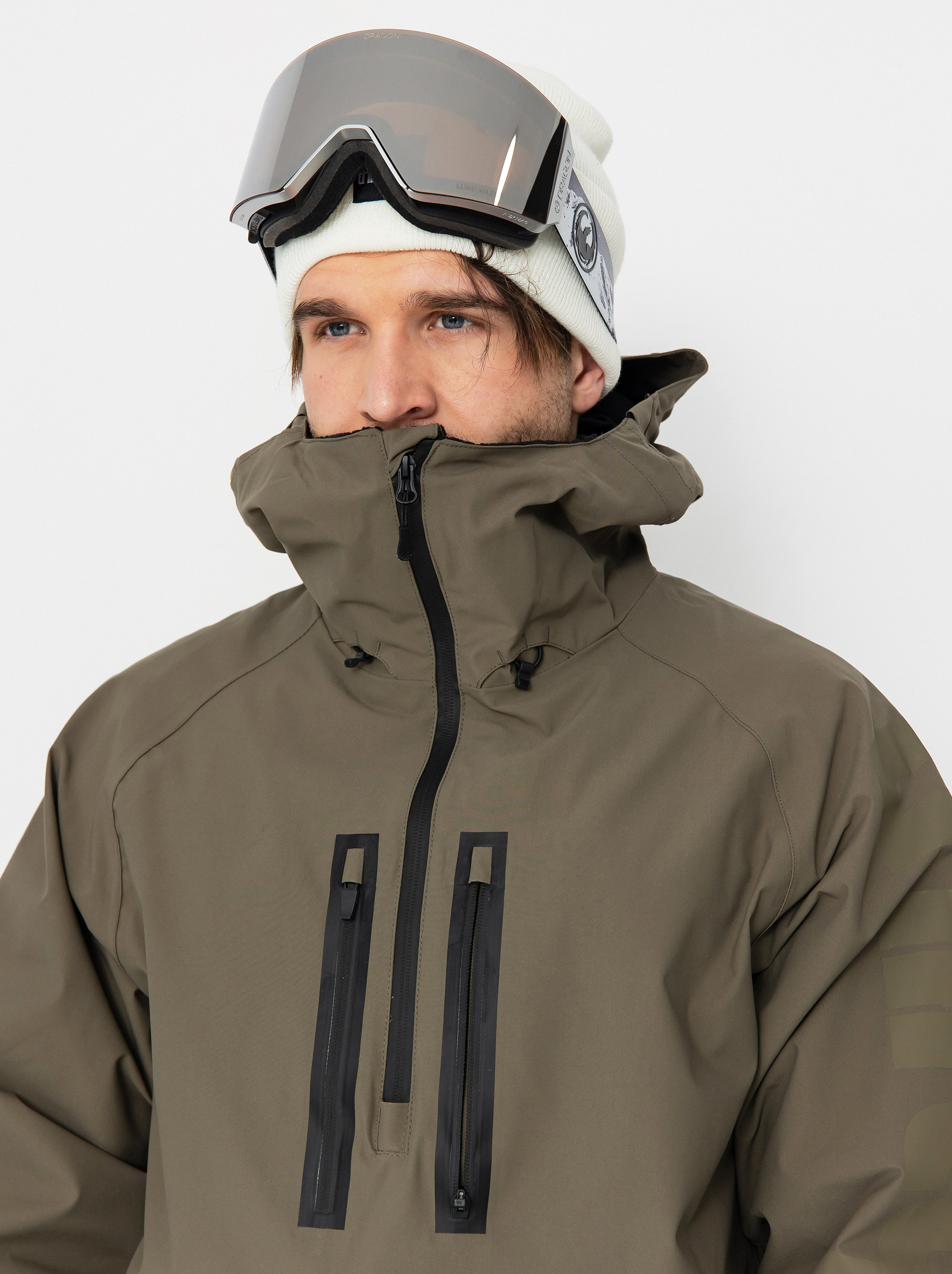 Pánska Snowboardová bunda ThirtyTwo Light Anorak (military)