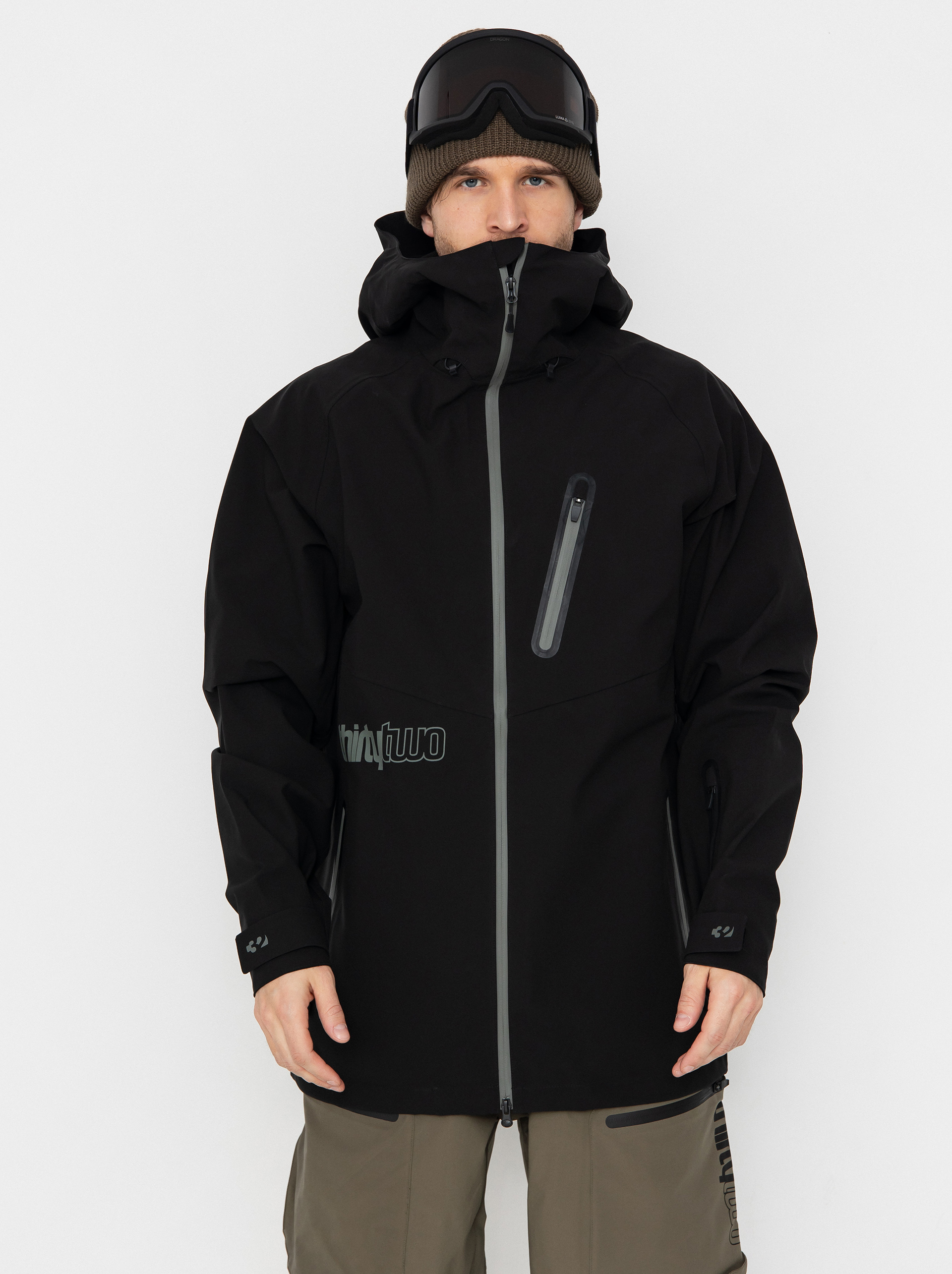 Snowboardovu00e1 bunda ThirtyTwo Grasser (black)