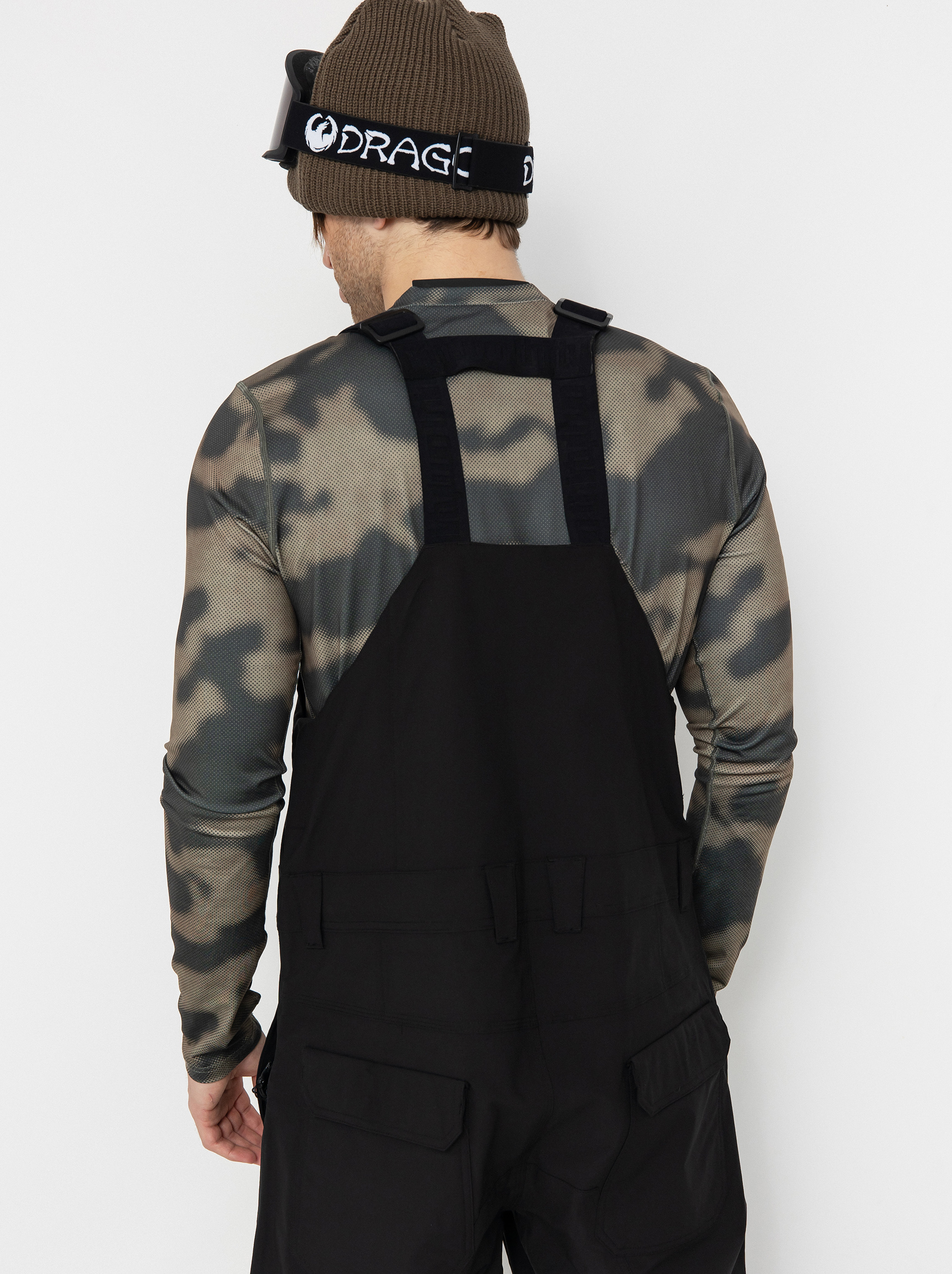 Pánske Snowboardové nohavice ThirtyTwo Basement Bib (black)