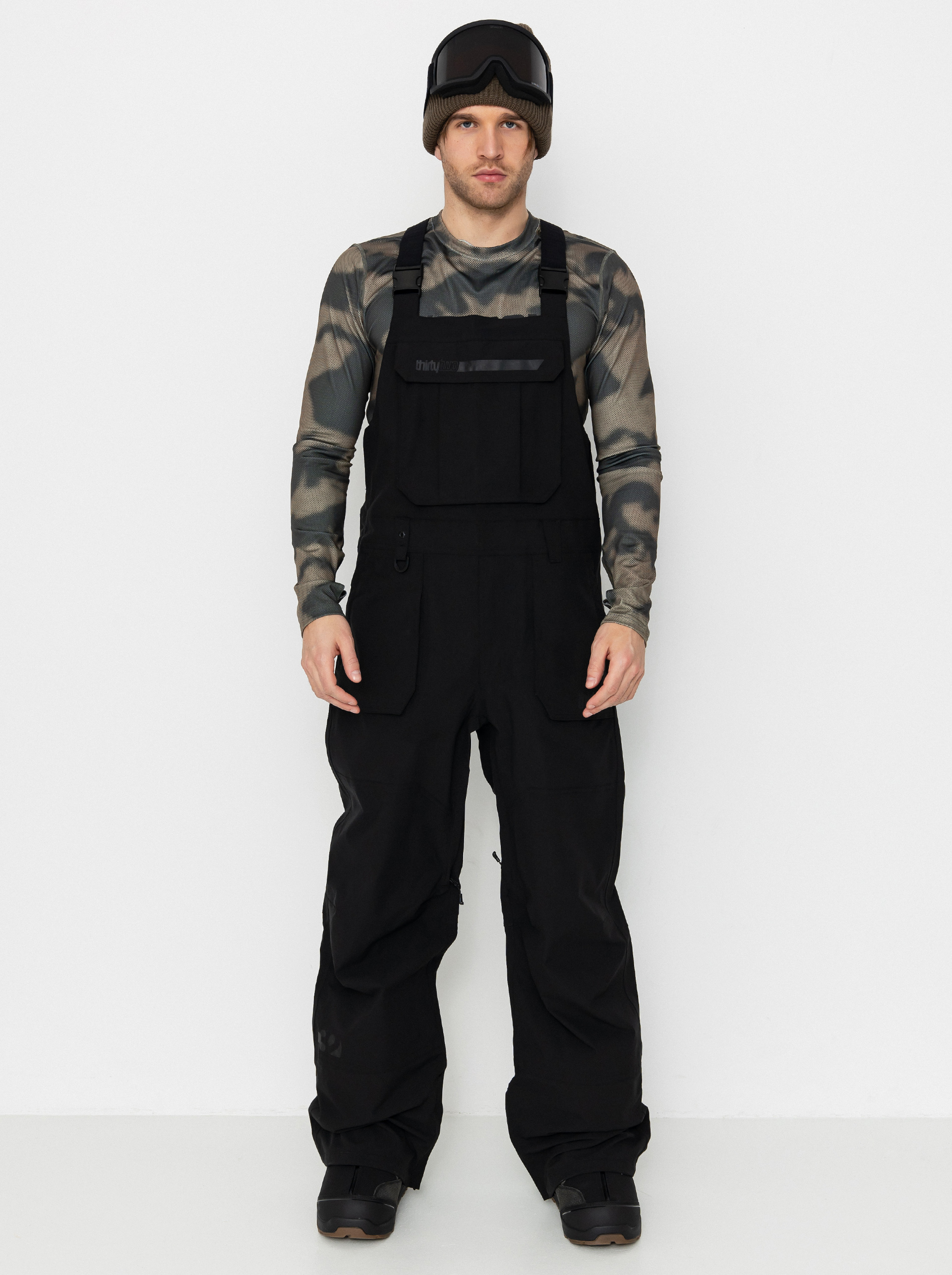 Snowboardové nohavice ThirtyTwo Basement Bib (black)