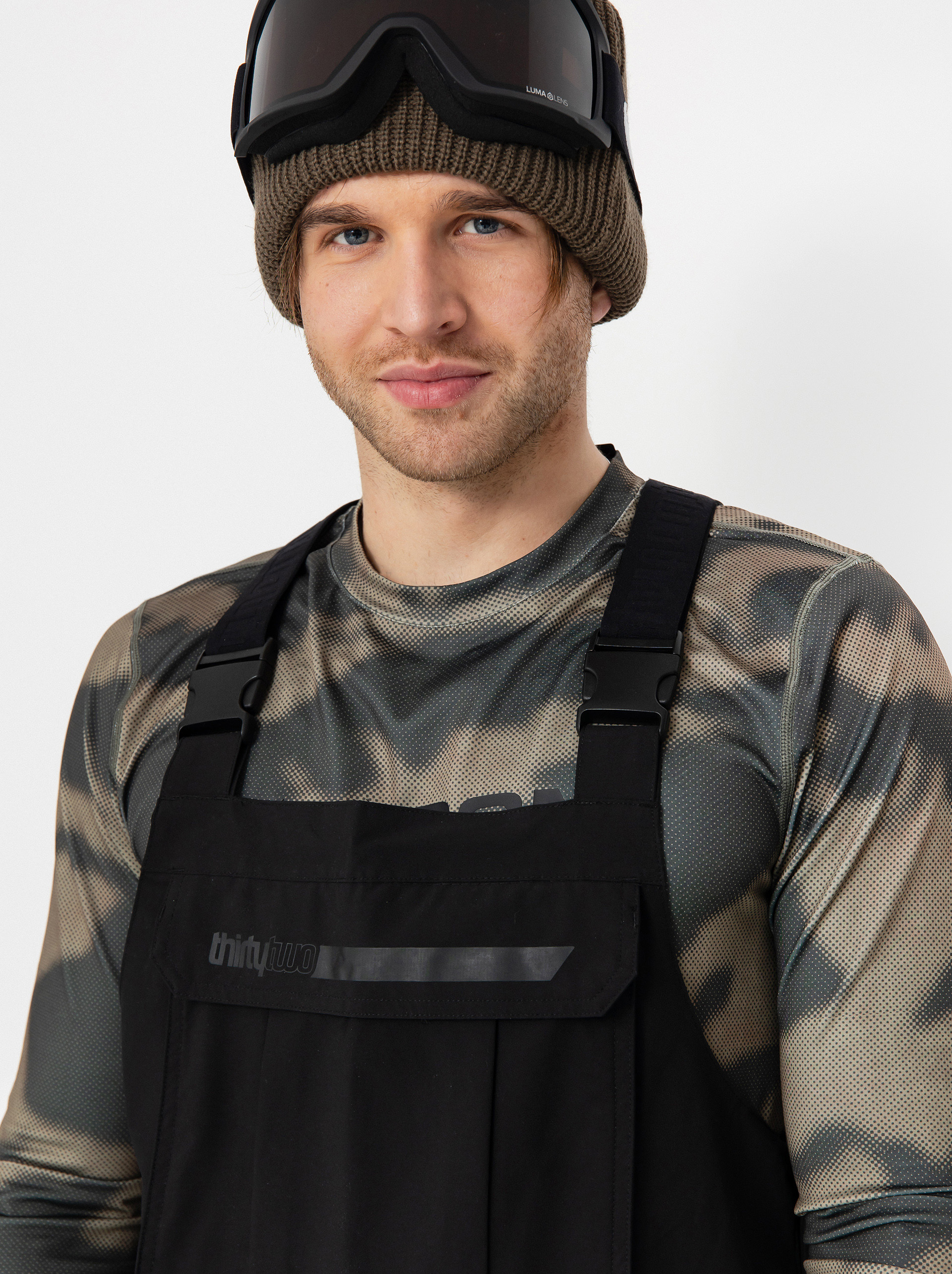 Pánske Snowboardové nohavice ThirtyTwo Basement Bib (black)