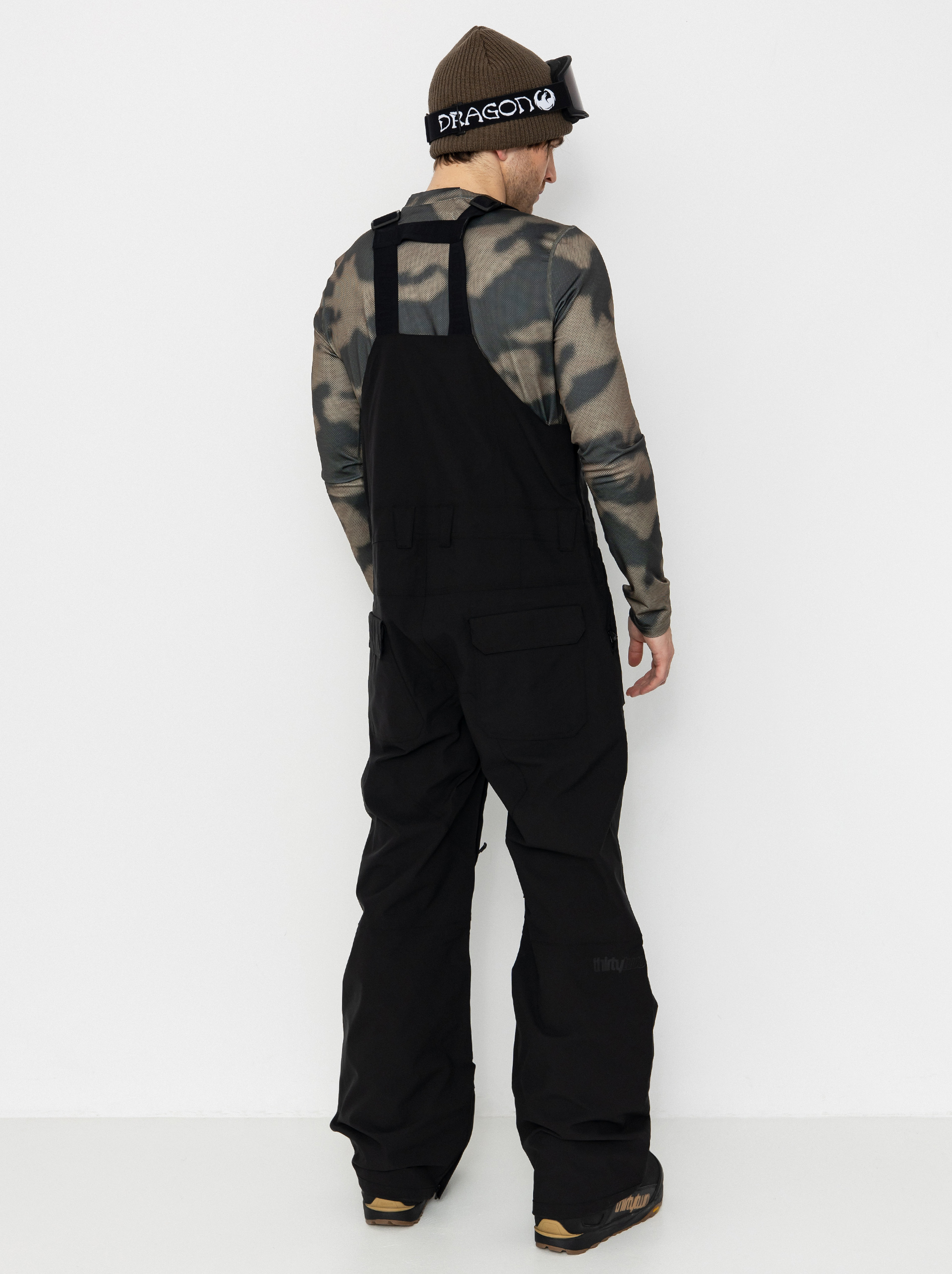 Pánske Snowboardové nohavice ThirtyTwo Basement Bib (black)