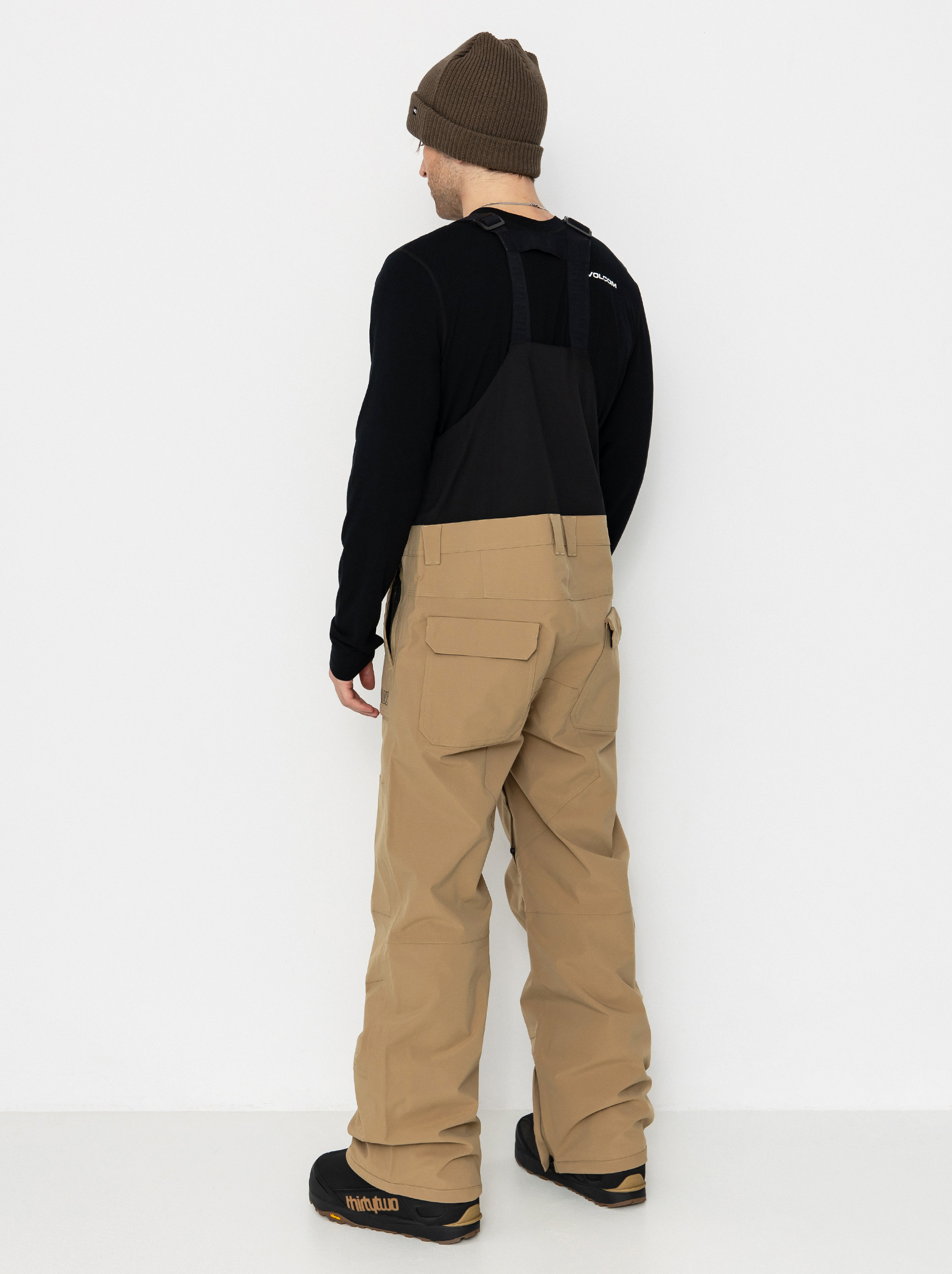 Pánske Snowboardové nohavice ThirtyTwo Basement Bib (khaki)