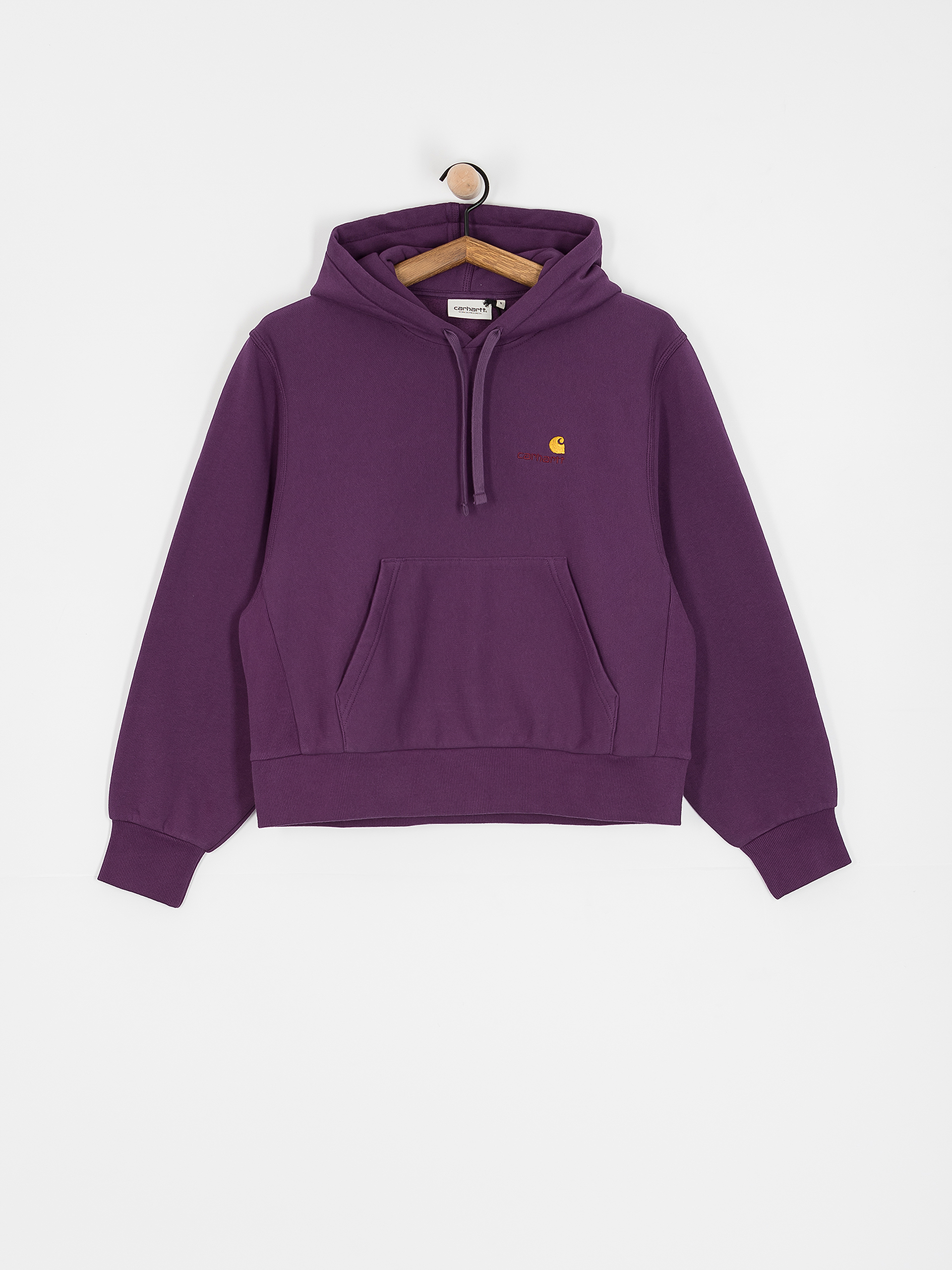 Mikina s kapucňou Carhartt WIP American Script HD Wmn (huckleberry)