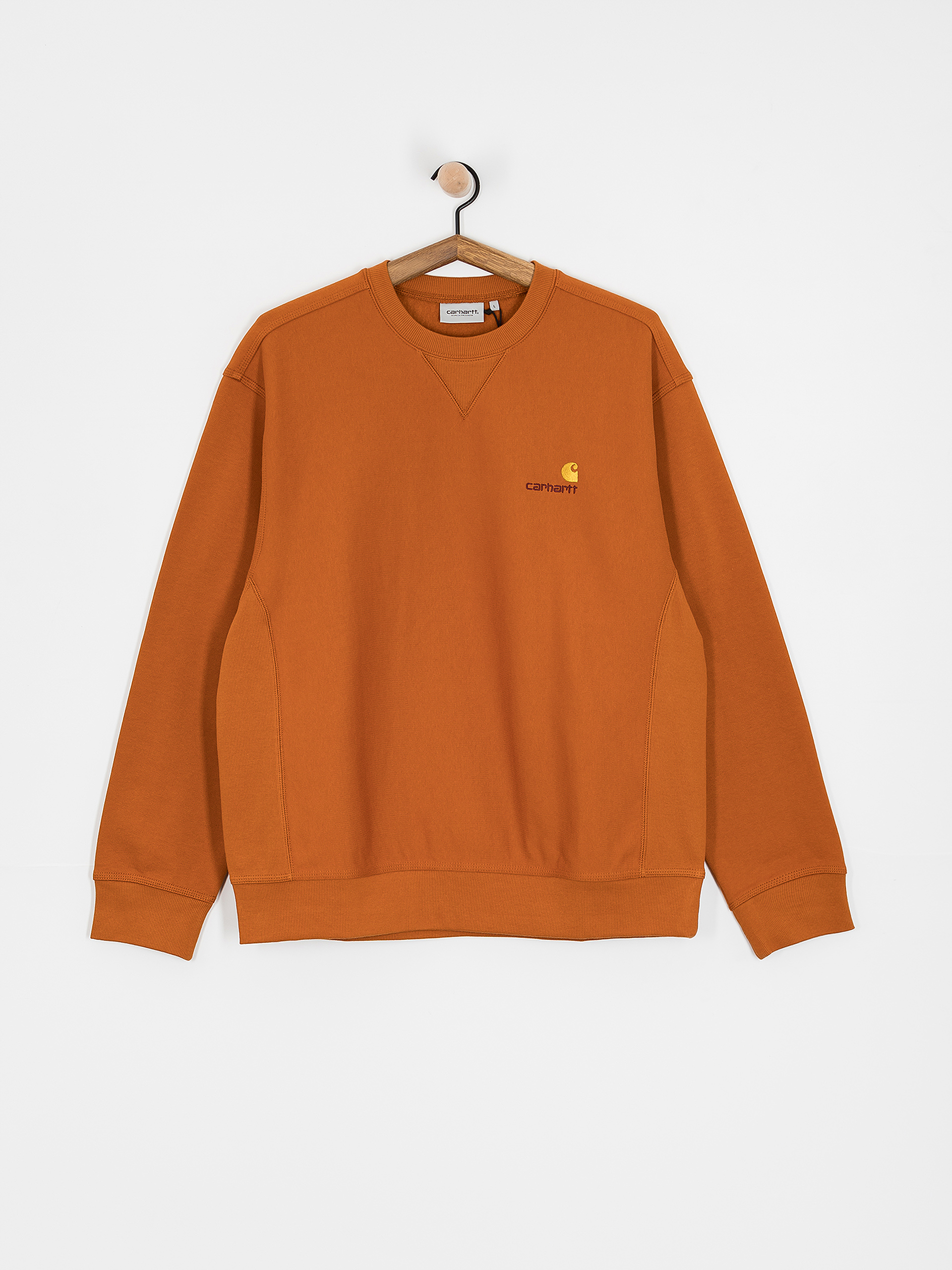 Mikina Carhartt WIP American Script (sienna)