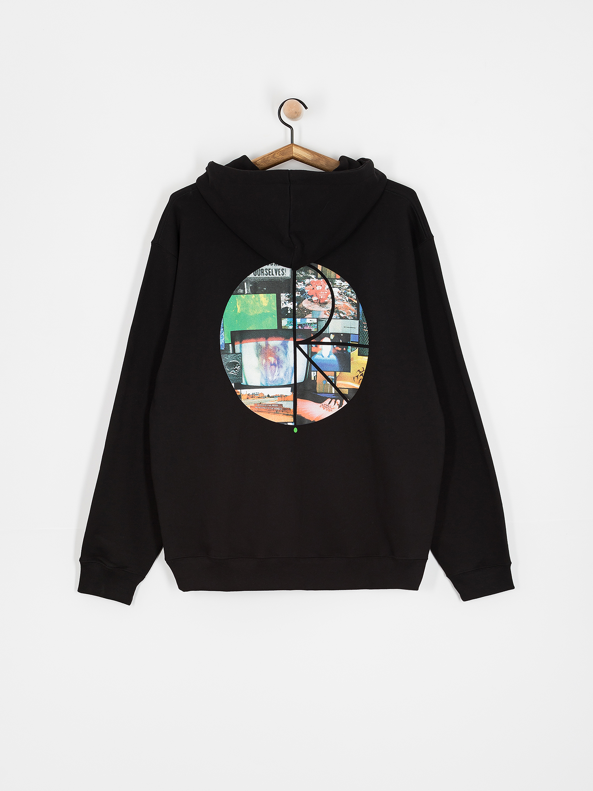 Mikina s kapucňou Polar Skate Dave Fill Logo Ourselves Collage HD (black)