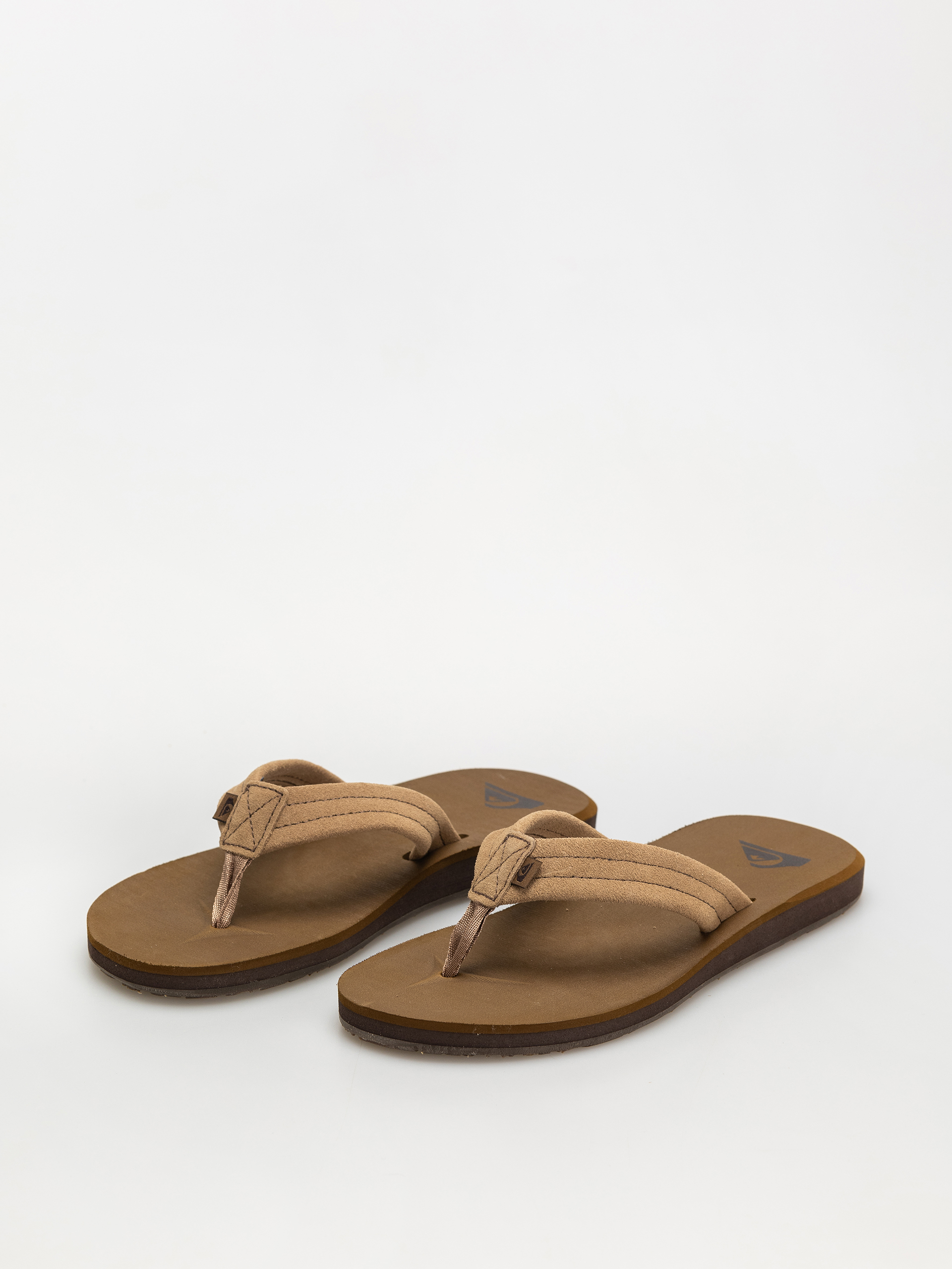 Plážovky Quiksilver Carver Suede Core (tan 1)