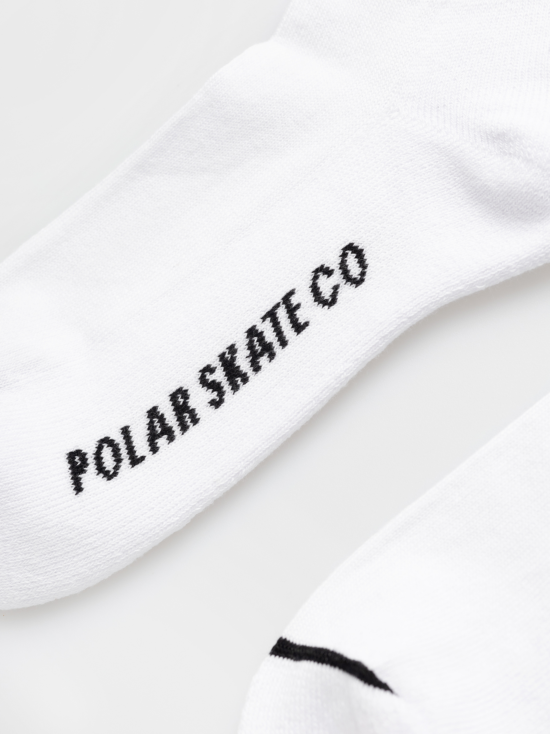 Ponožky Polar Skate Rib 2 Stripes (white/black)
