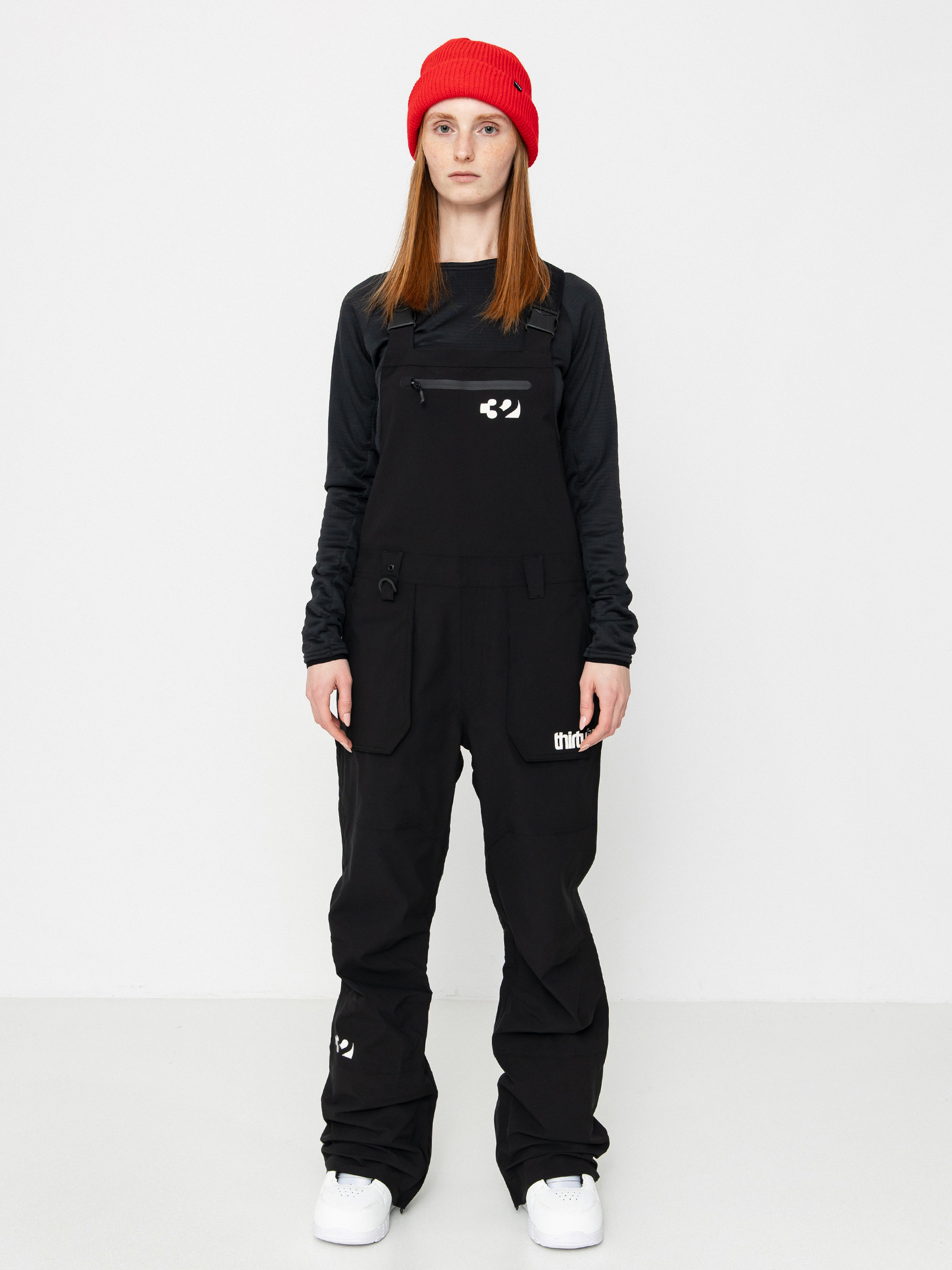 Snowboardové nohavice ThirtyTwo Basement Bib Wmn (black)