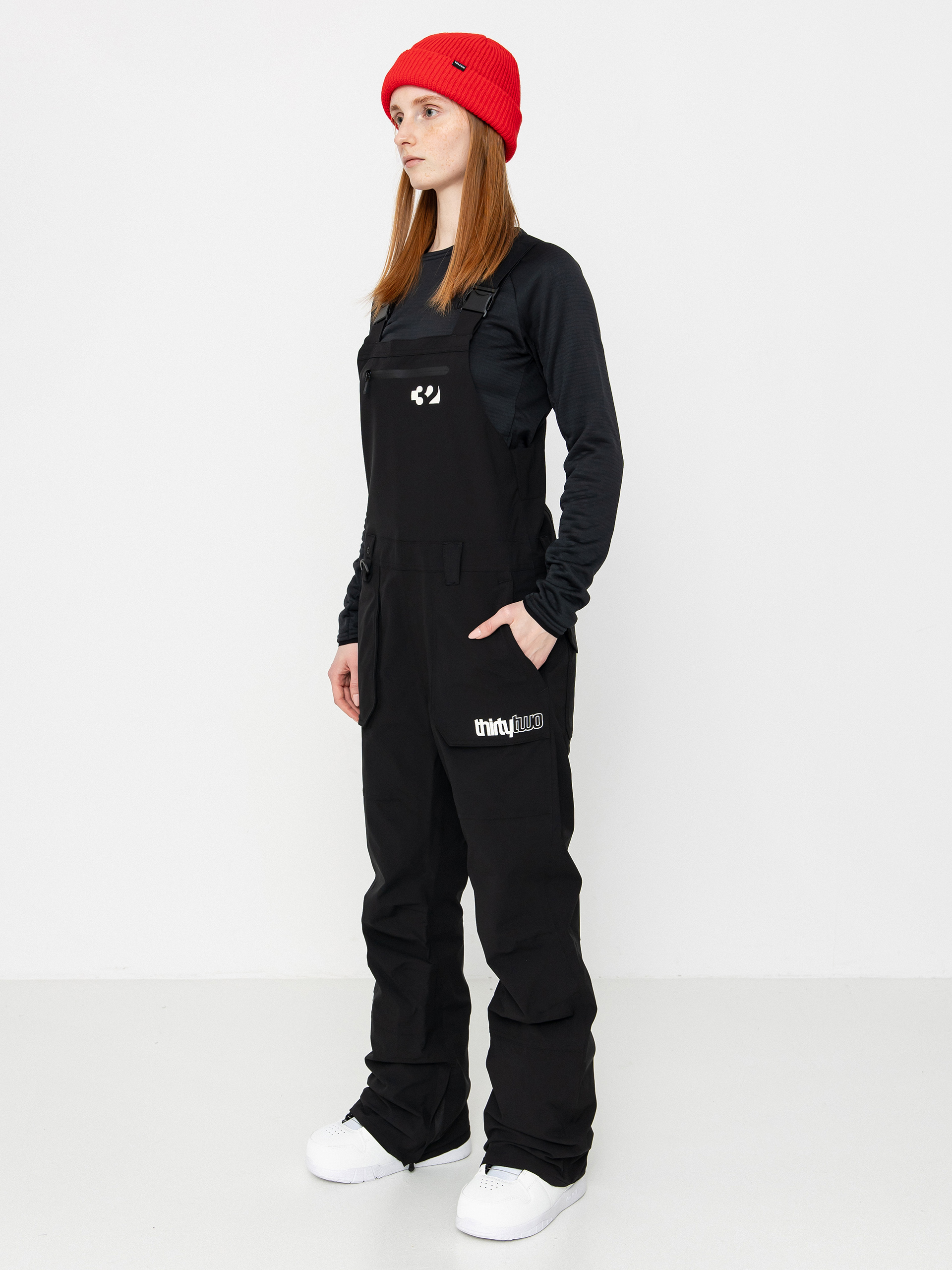 Dámske Snowboardové nohavice ThirtyTwo Basement Bib (black)