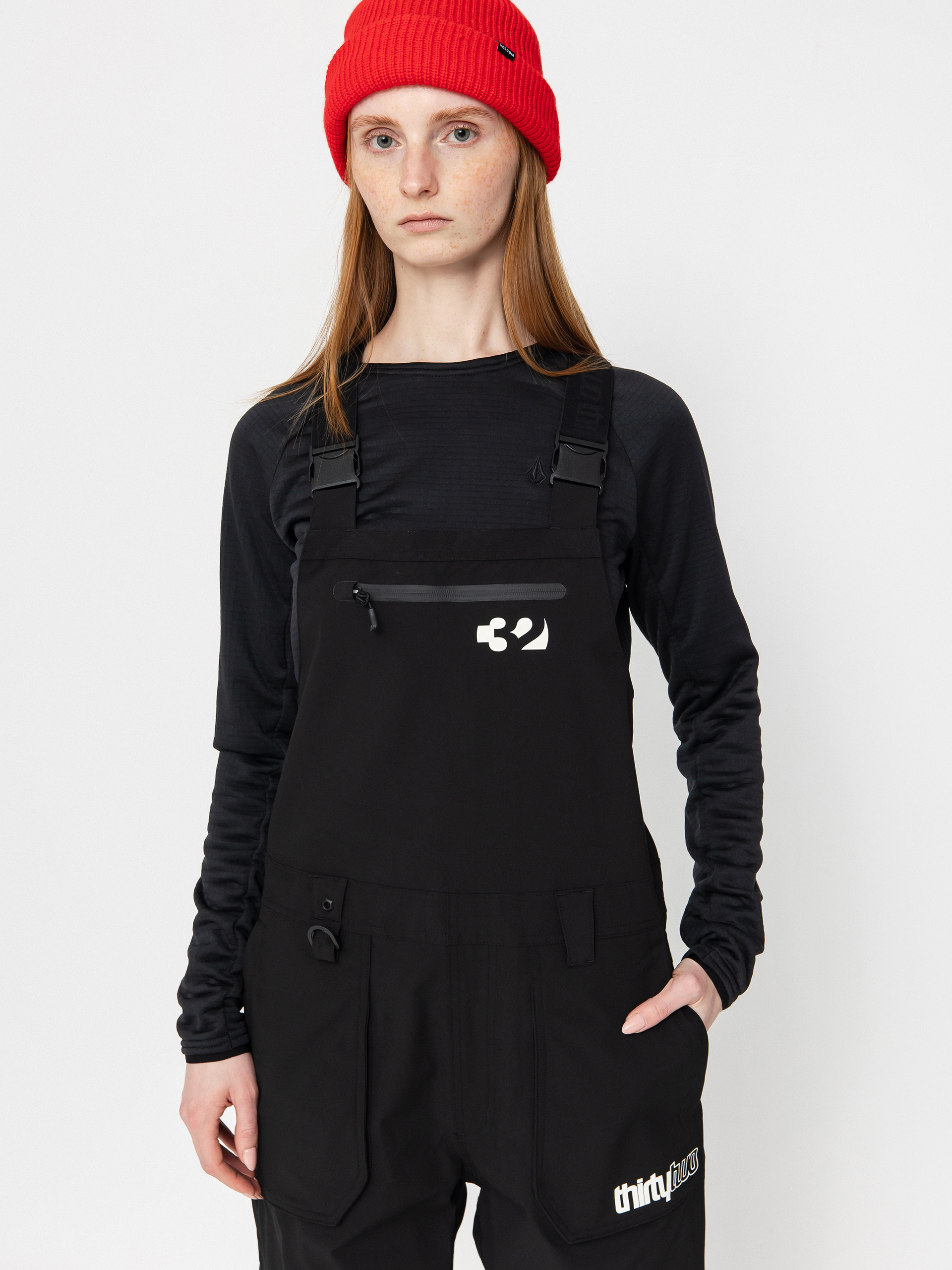 Dámske Snowboardové nohavice ThirtyTwo Basement Bib (black)