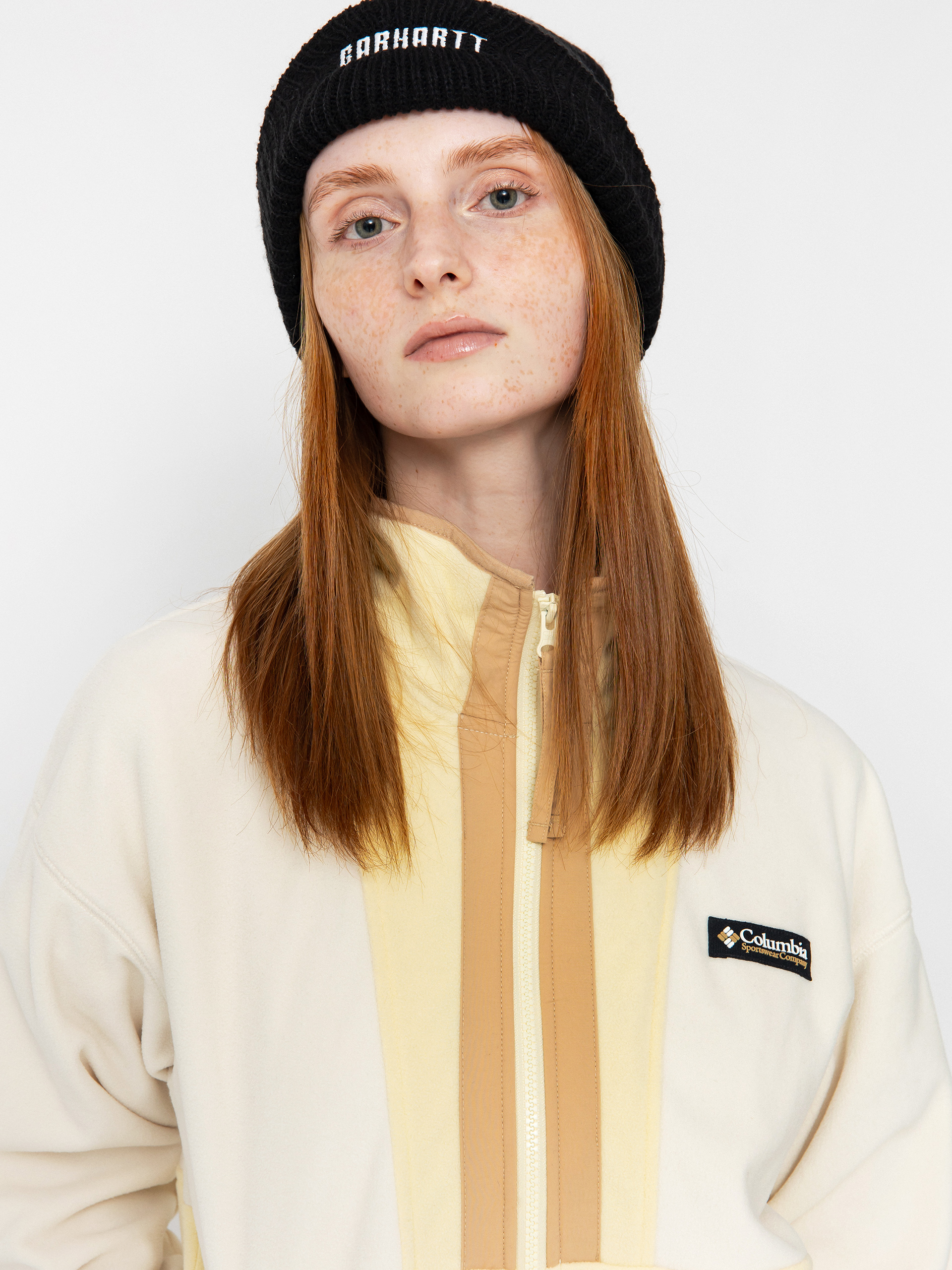 Dámsky Flísová mikina Columbia Backbowl II Full Zip (chalk/lemon wa)