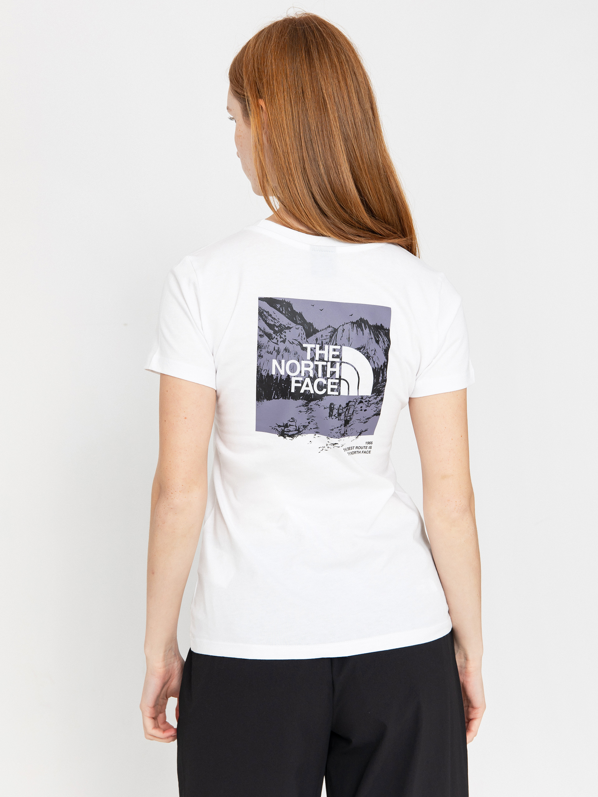 Tričko The North Face Graphic Half Dome Wmn (tnf white/lunar slate)