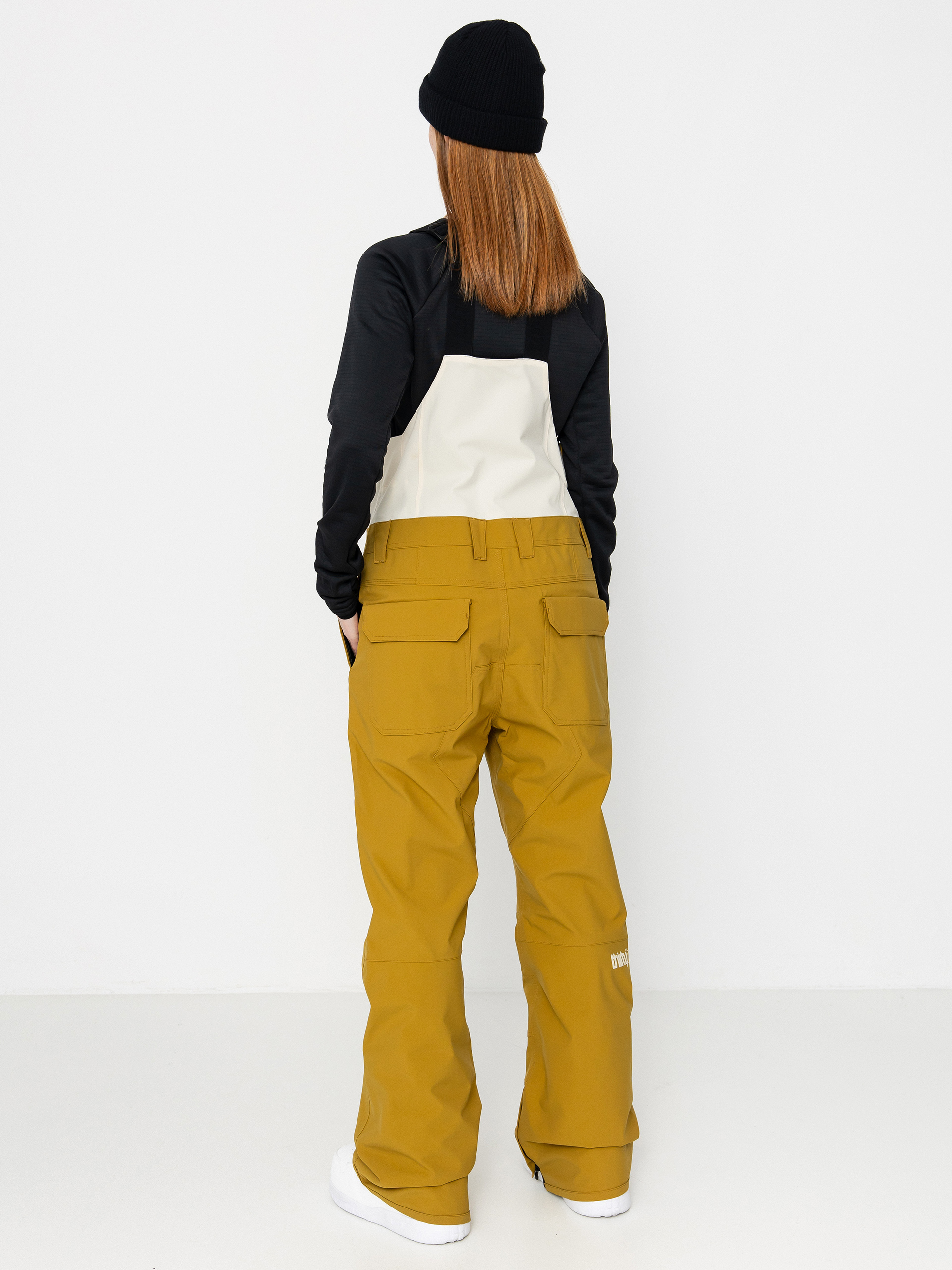 Dámske Snowboardové nohavice ThirtyTwo Basement Bib (tan)