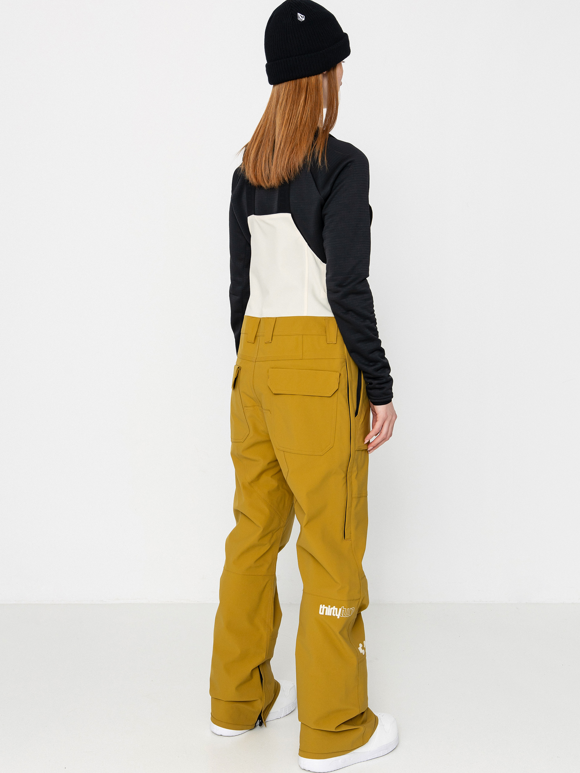 Dámske Snowboardové nohavice ThirtyTwo Basement Bib (tan)