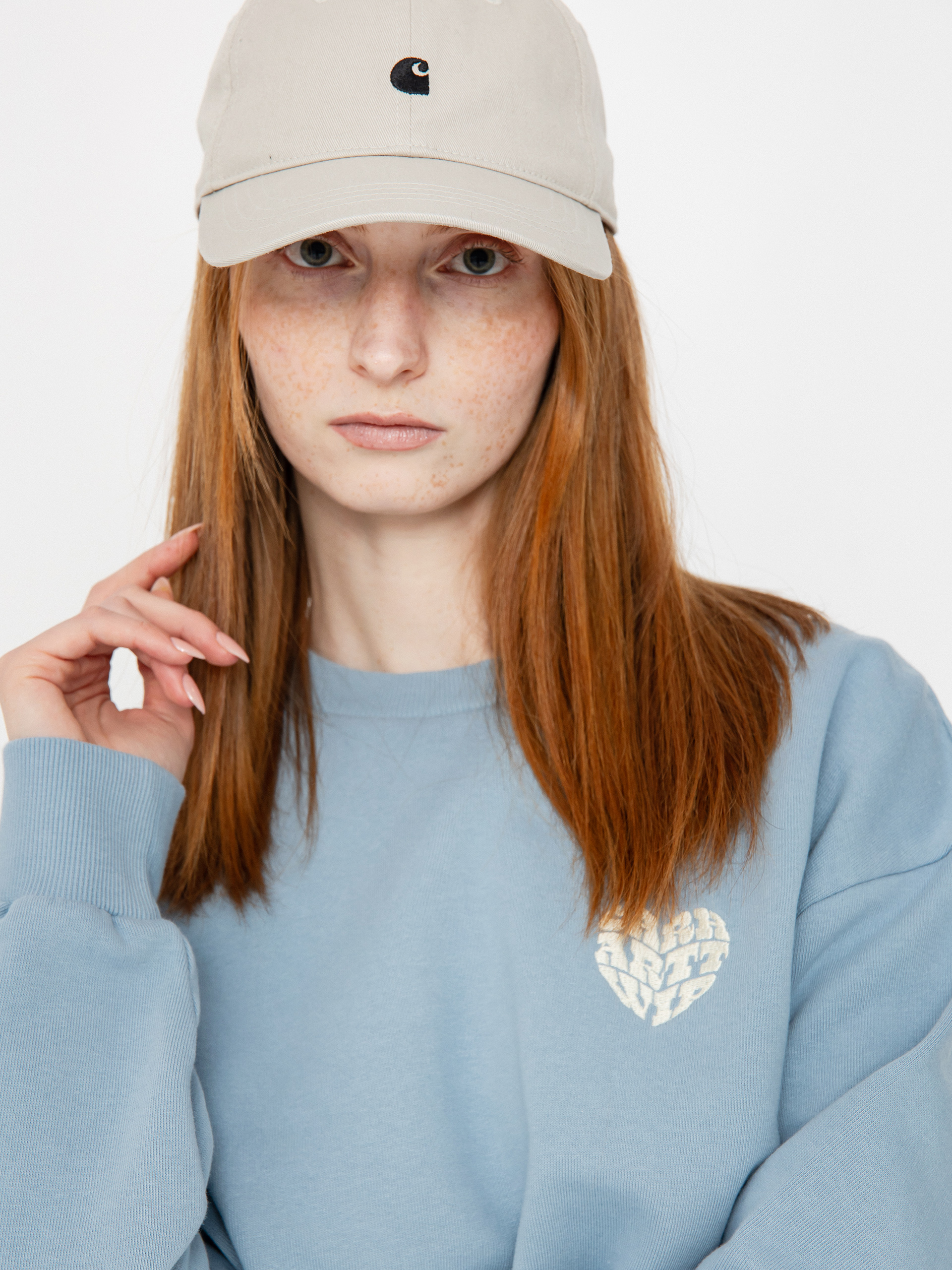 Mikina Carhartt WIP Productions Wmn (frosted blue)