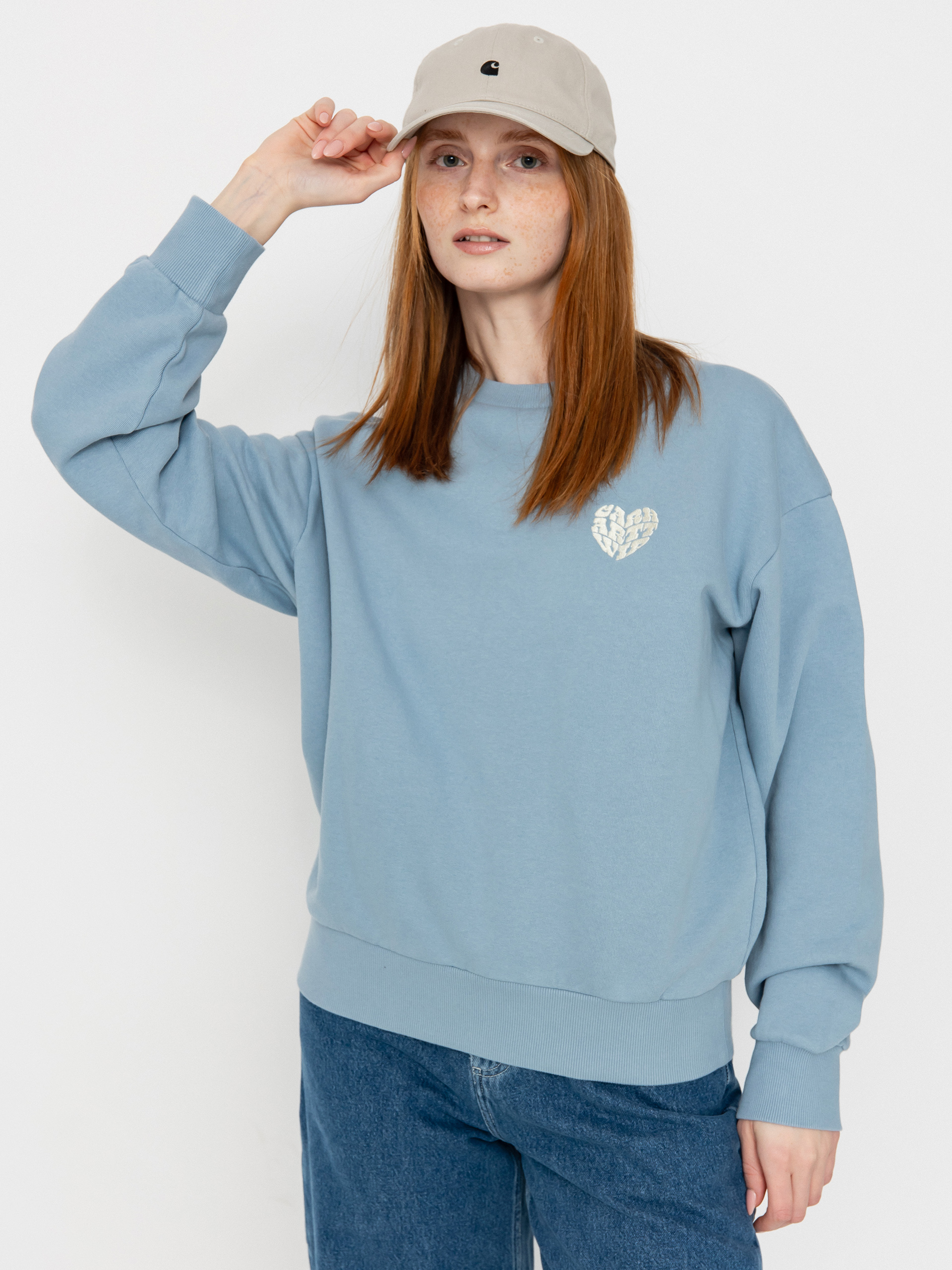 Mikina Carhartt WIP Productions Wmn (frosted blue)
