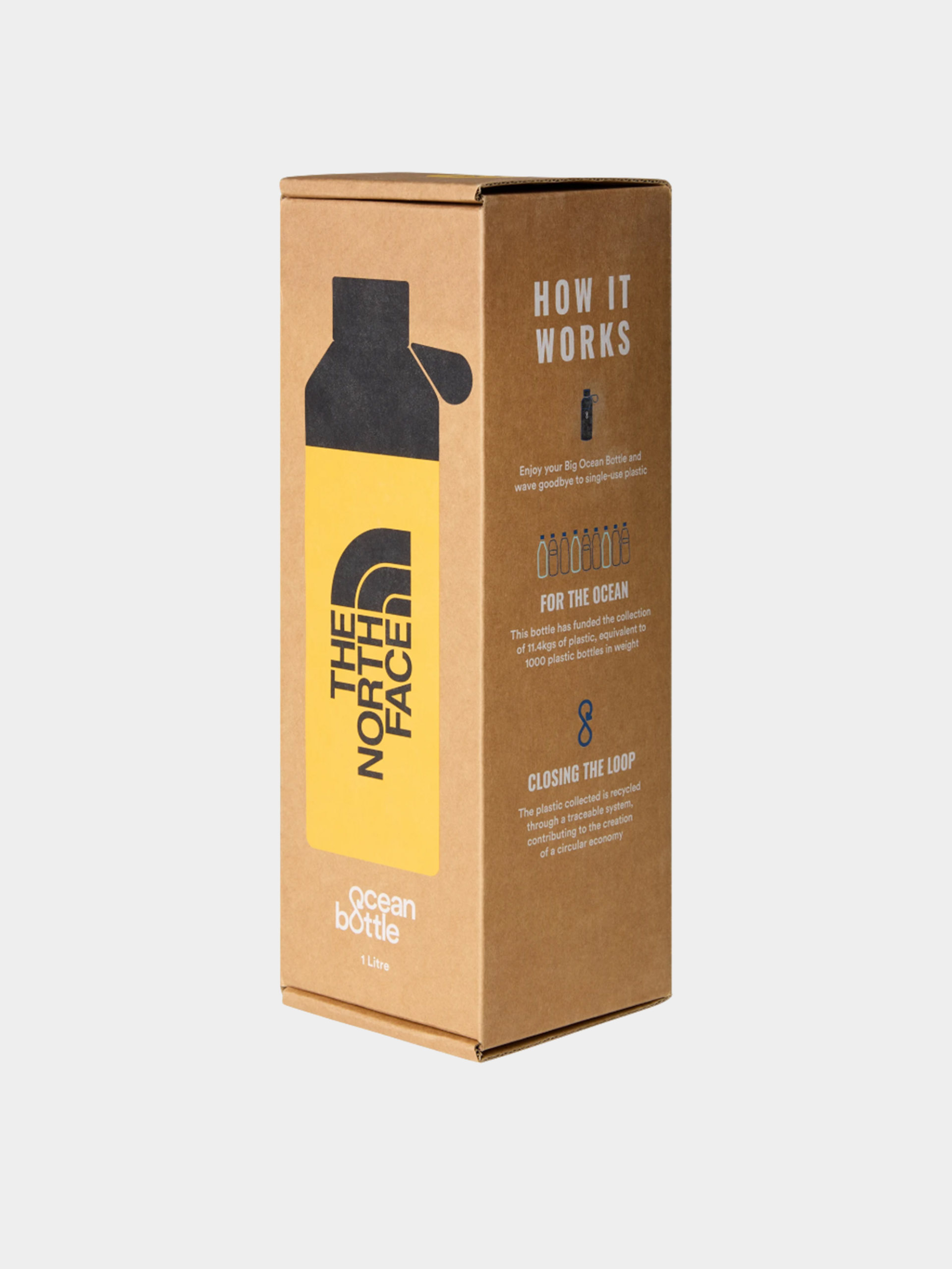 Fľaša The North Face Water Bottle 1L (summit gold/tnf black)