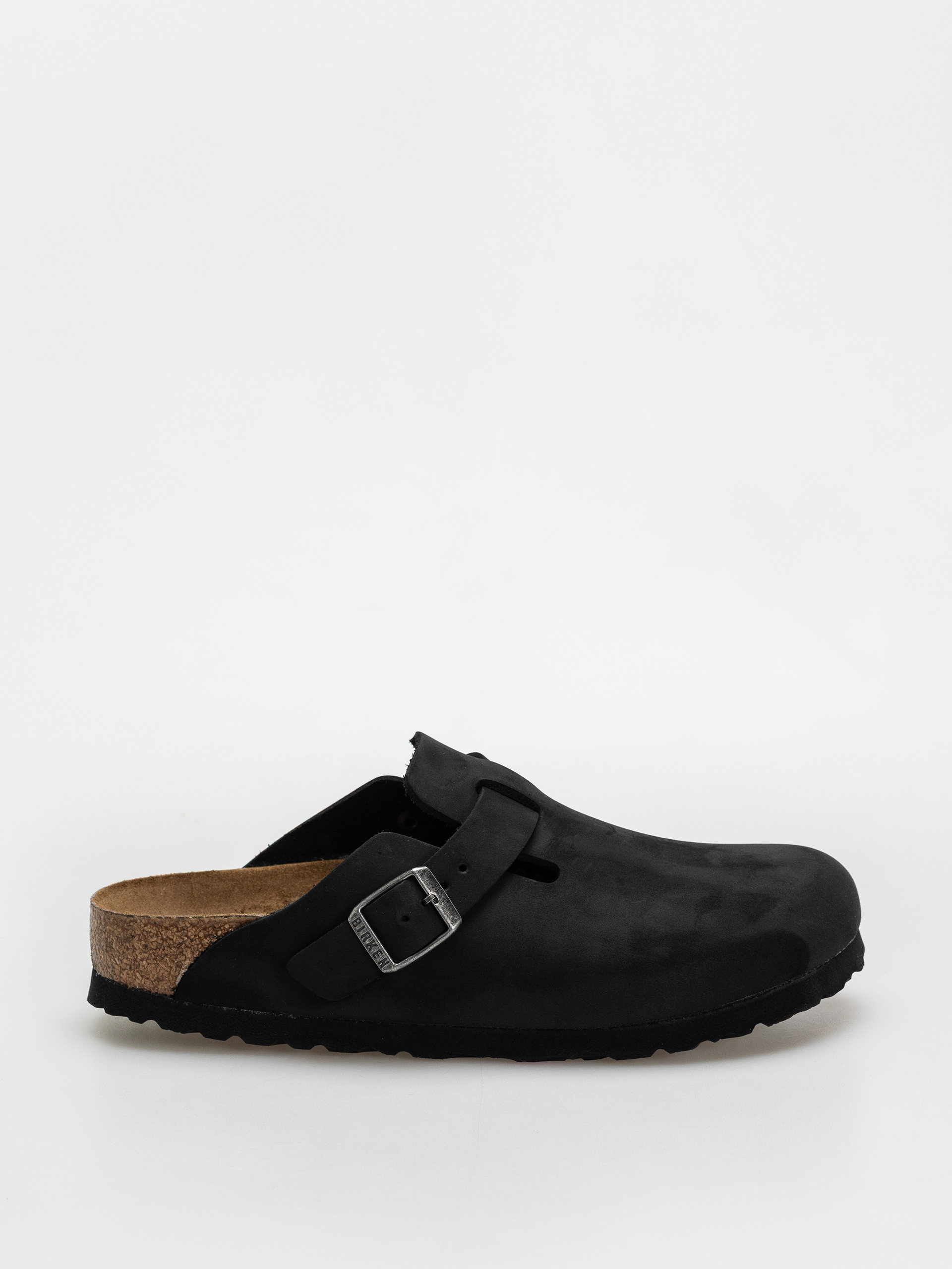 Šľapky Birkenstock Boston Oiled Leather Narrow Wmn (black)