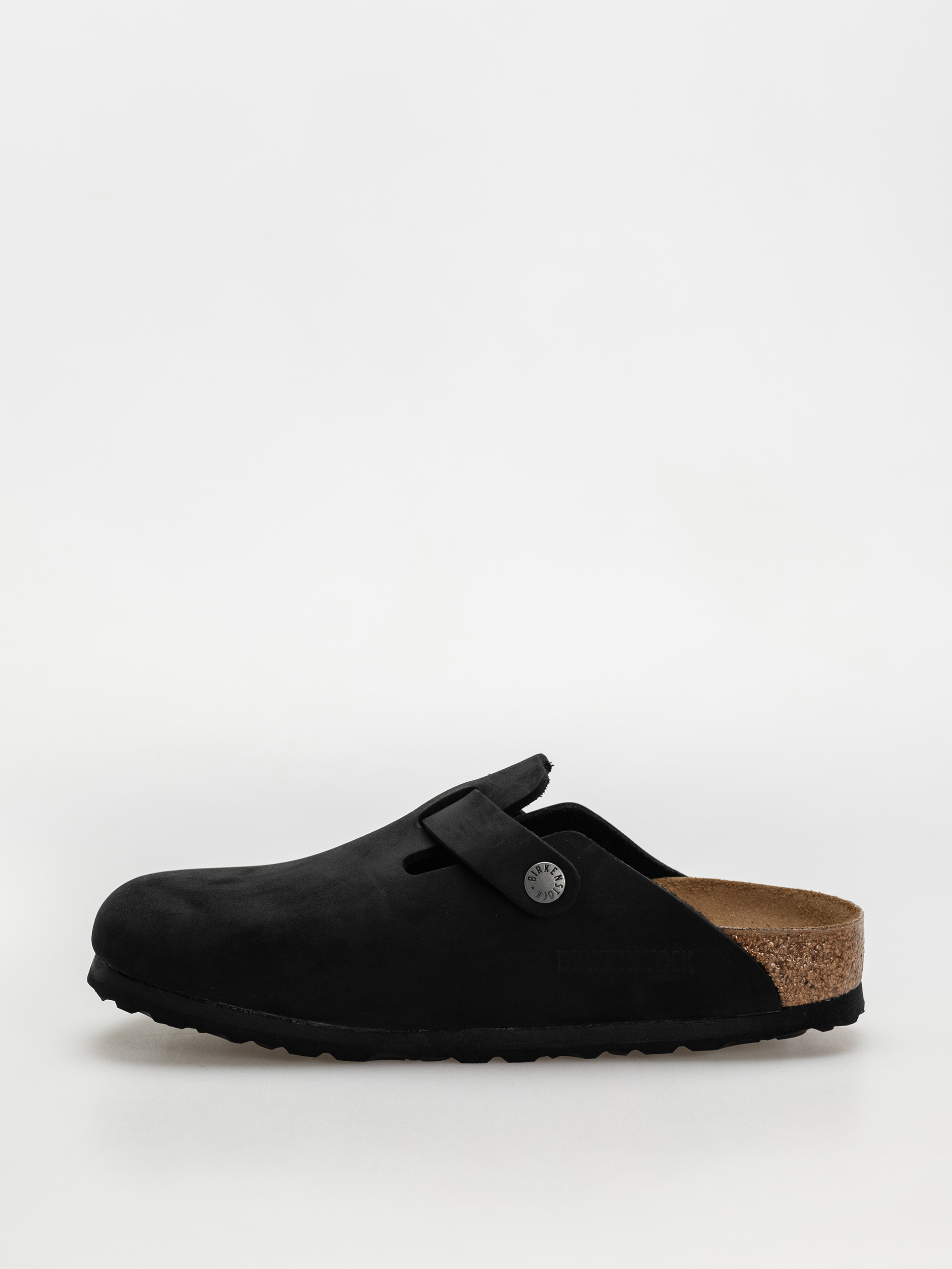 Šľapky Birkenstock Boston Oiled Leather Narrow Wmn (black)