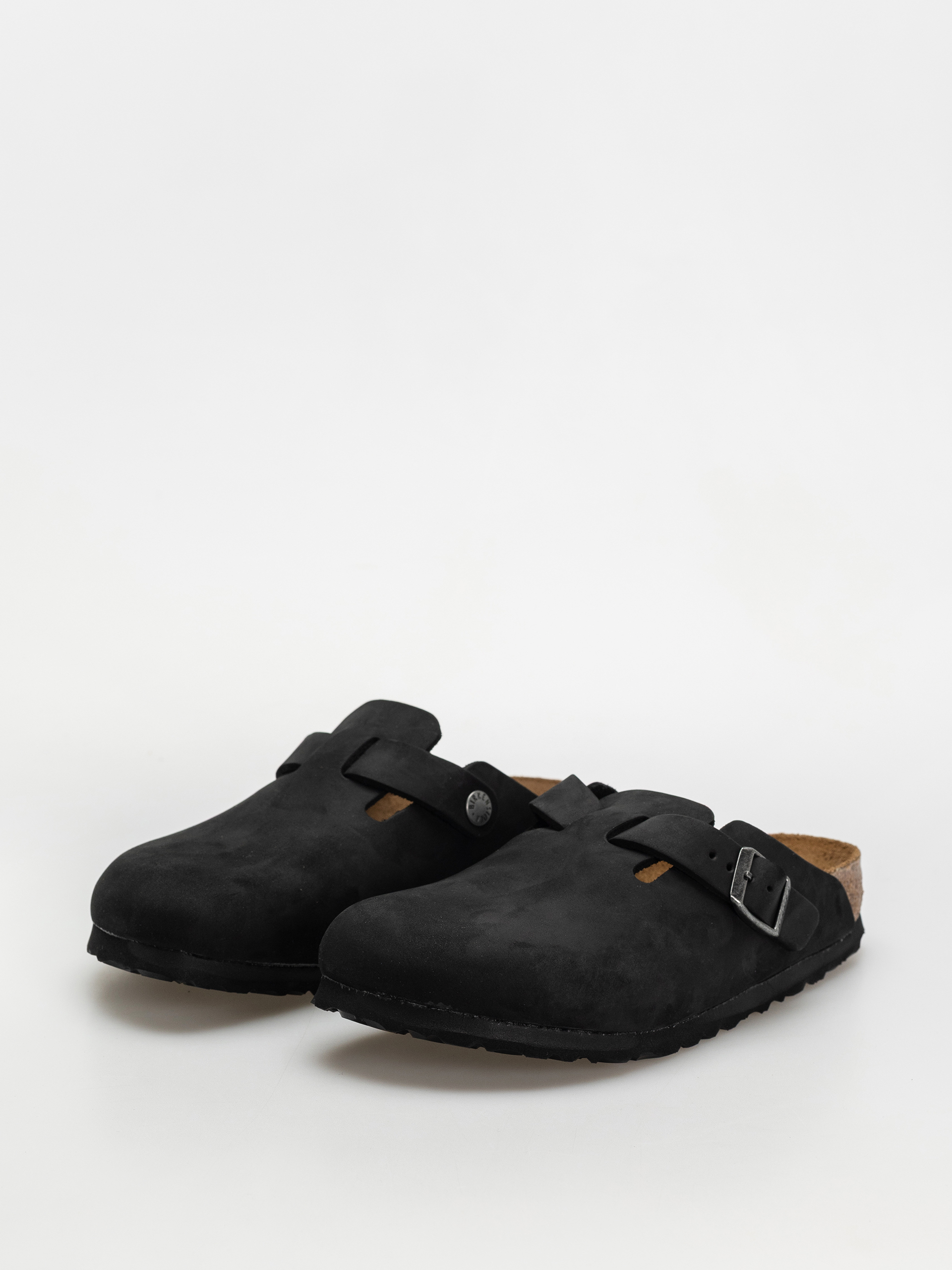 Šľapky Birkenstock Boston Oiled Leather Narrow Wmn (black)