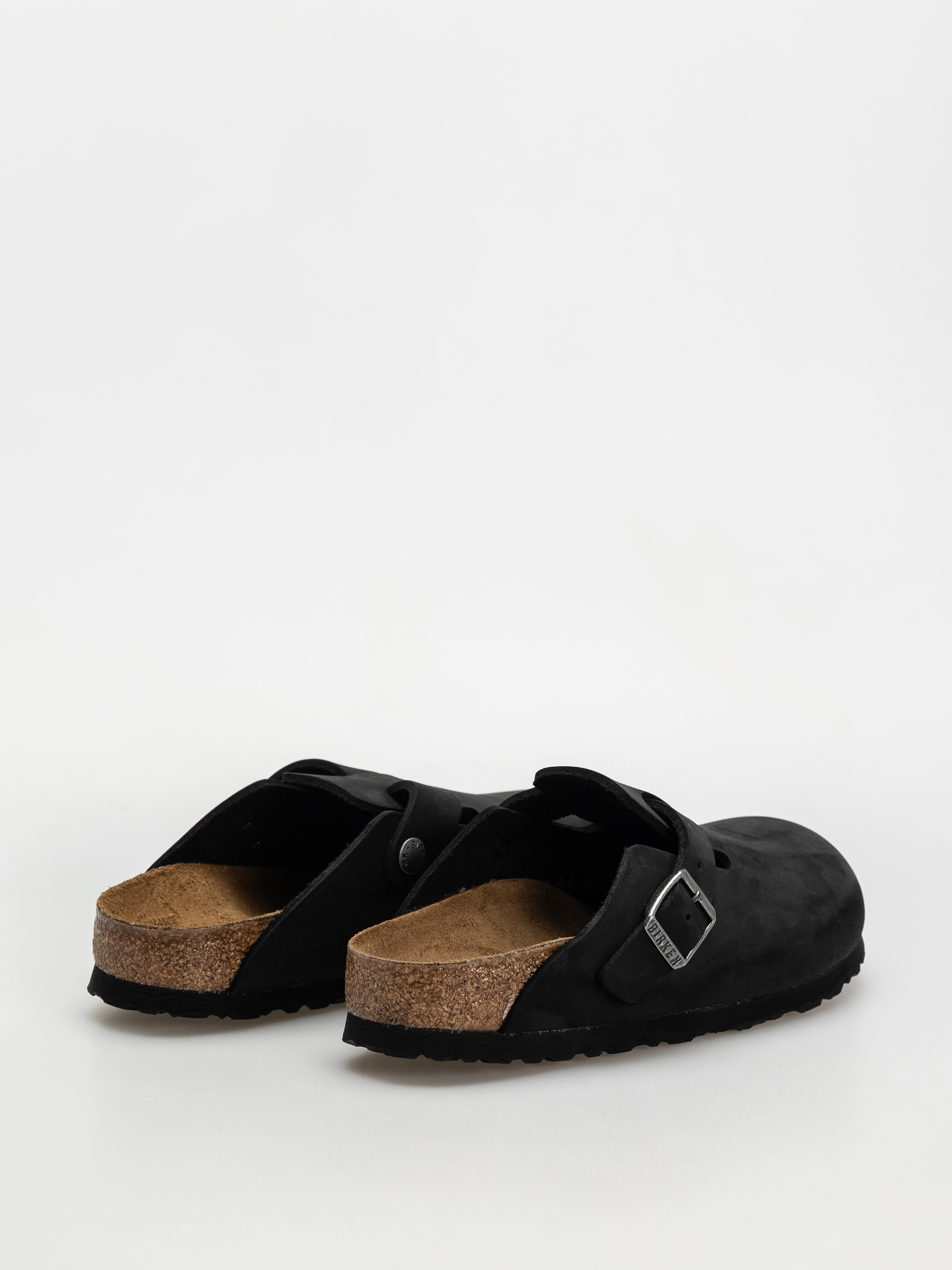 Šľapky Birkenstock Boston Oiled Leather Narrow Wmn (black)