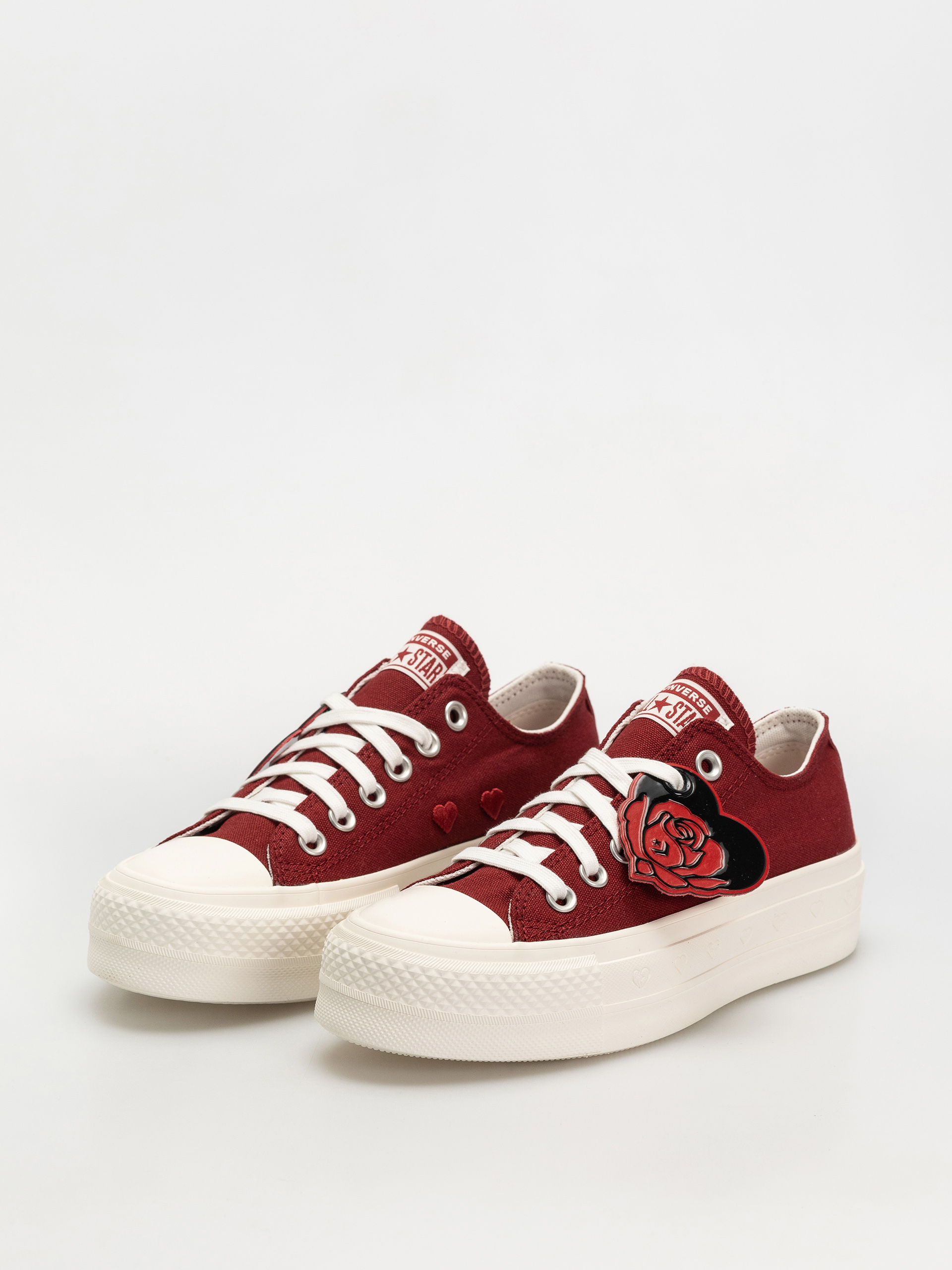 Tenisky Converse Chuck Taylor All Star Lift Ox Wmn (park red/vintage white/egret)